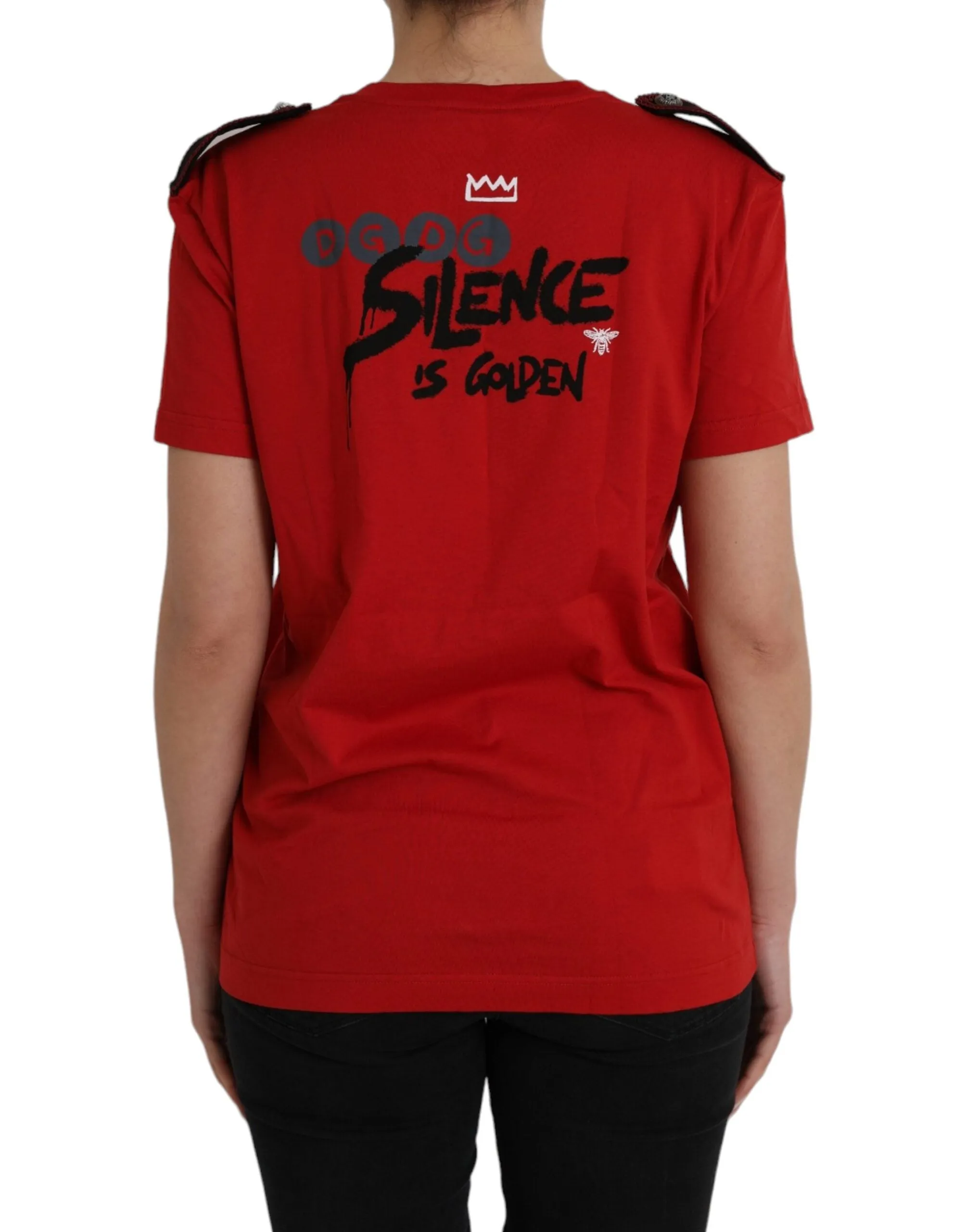 Red Cotton Graphic Print Crew Neck T-shirt sold by Lord & Taylor product image thumbnail 3
