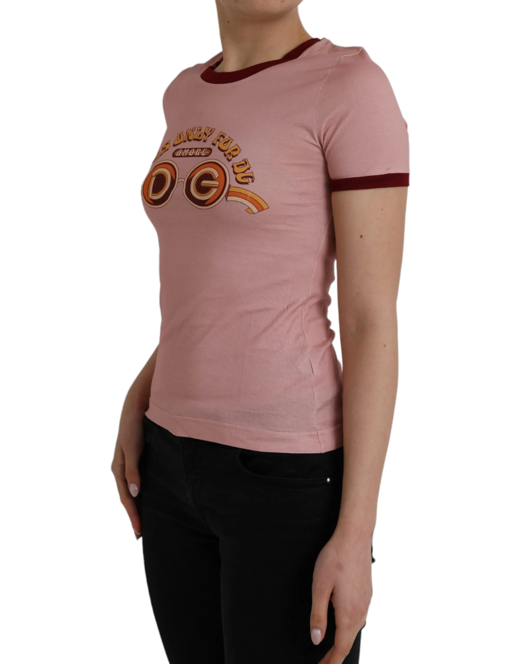 Pink Cotton Short Sleeves Crew Neck T-shirt sold by Lord & Taylor product image thumbnail 3