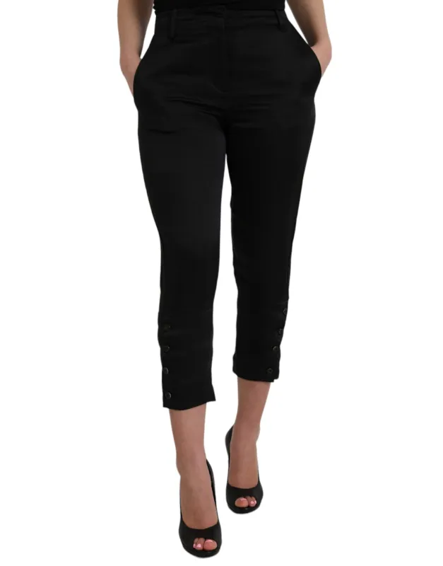 Black High Waist Capri Cropped Pants sold by Lord & Taylor