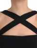 Black Sheath Halter Sleeveless Midi Dress sold by Lord & Taylor