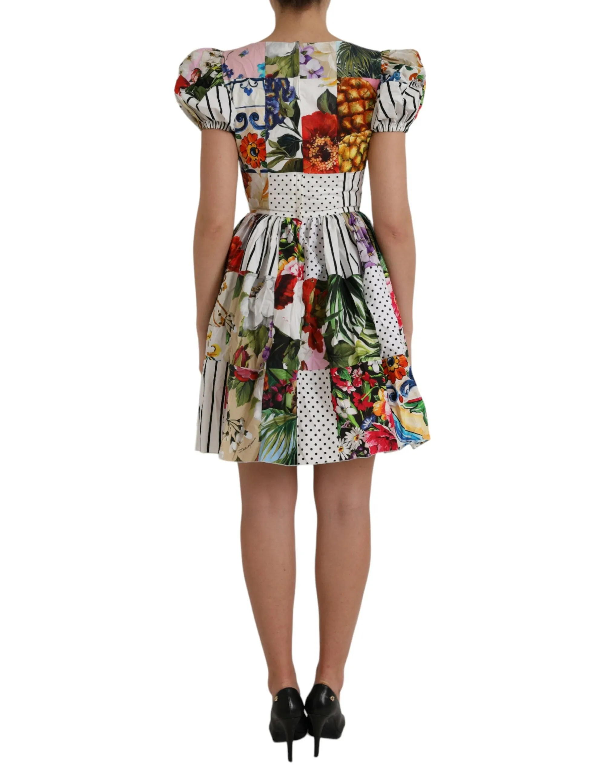 Multicolor Patchwork Cotton Aline Mini Dress sold by Lord & Taylor product image thumbnail 4