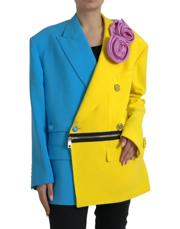 Multicolor Patchwork Floral Appliques Coat Jacket sold by Lord & Taylor
