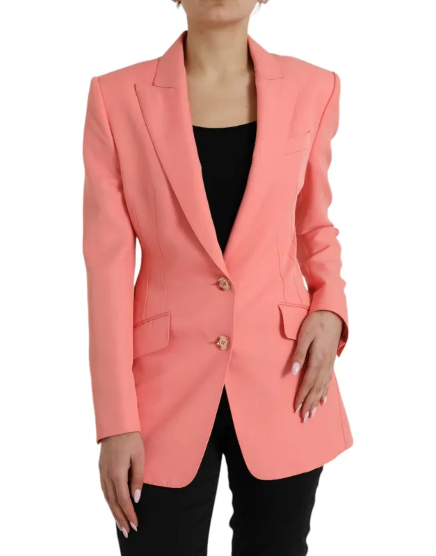 Pink Polyester Single Breasted Blazer Jacket sold by Lord & Taylor