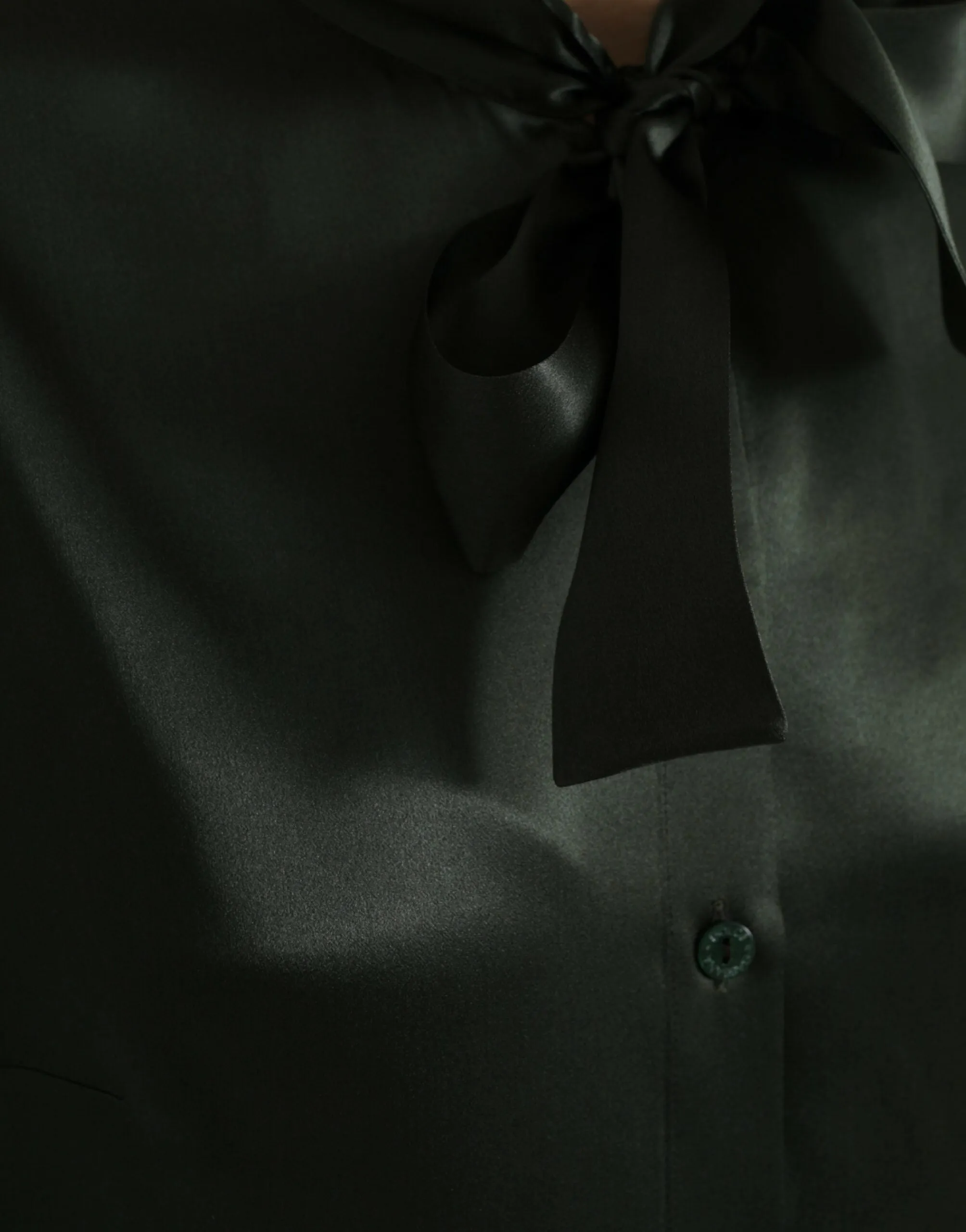 Gray Long Sleeves Ascot Collar Blouse Top sold by Lord & Taylor product image thumbnail 5