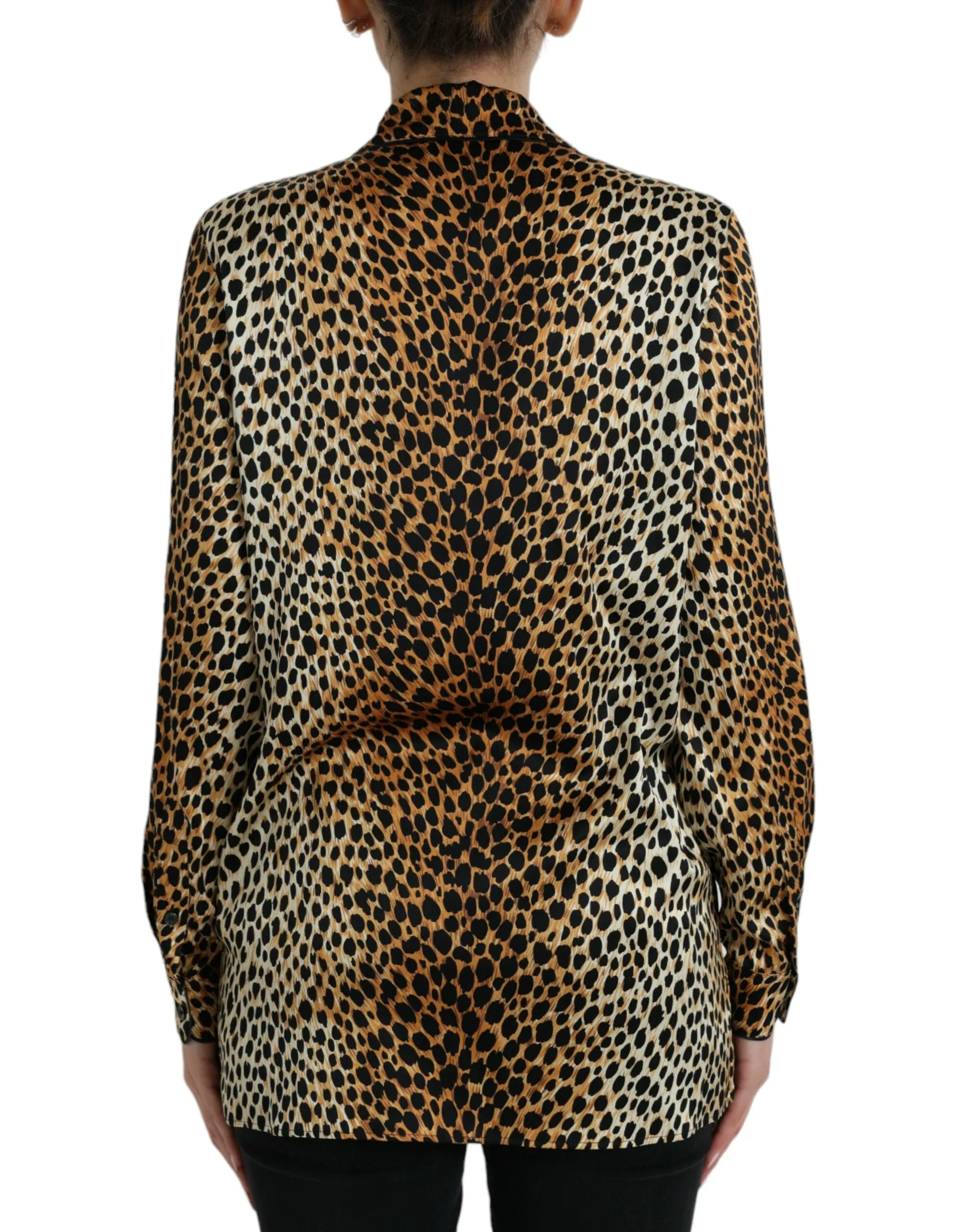 Brown Leopard Print Long Sleeves Blouse Top sold by Lord & Taylor product image thumbnail 3