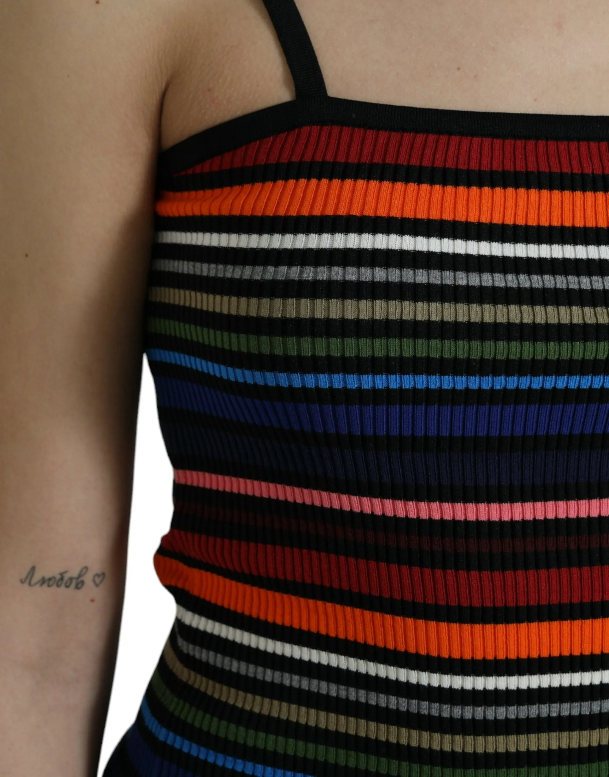 Multicolor Stripes Spaghetti Strap Tank Top sold by Lord & Taylor product image thumbnail 5