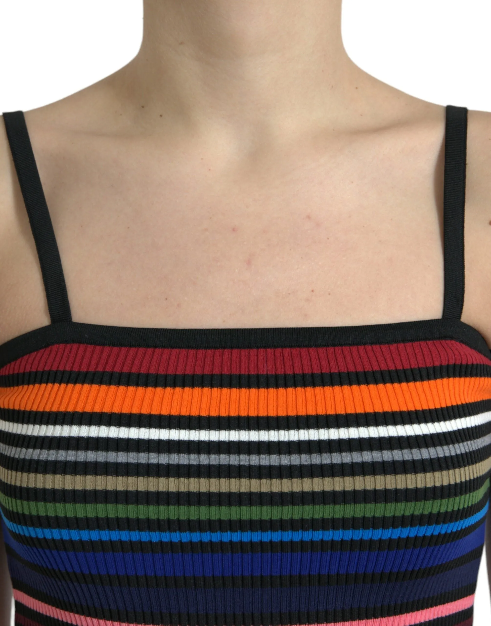 Multicolor Stripes Spaghetti Strap Tank Top sold by Lord & Taylor product image thumbnail 4