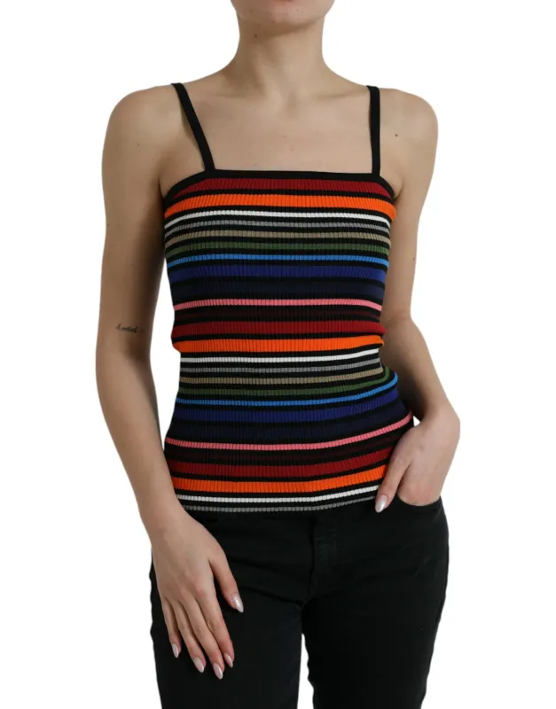 Multicolor Stripes Spaghetti Strap Tank Top sold by Lord & Taylor