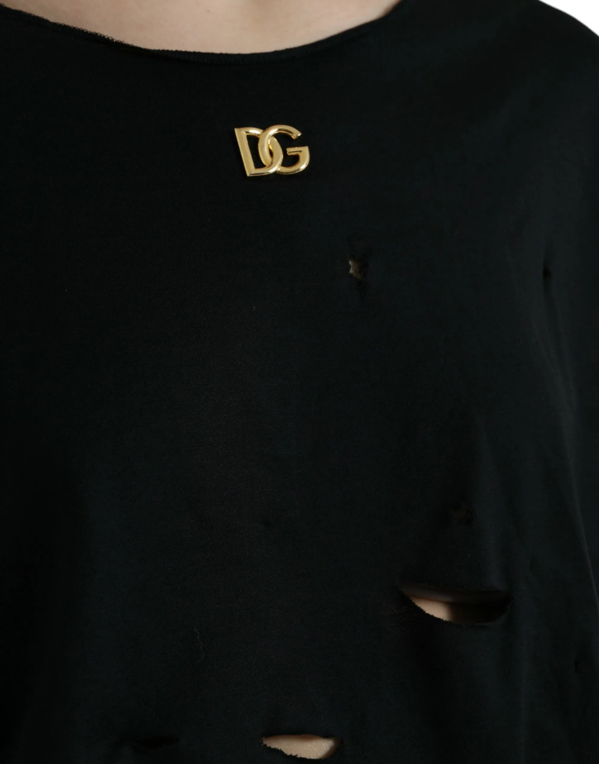 Black Cotton Lace Up Logo Round Neck Tank Top sold by Lord & Taylor product image thumbnail 4