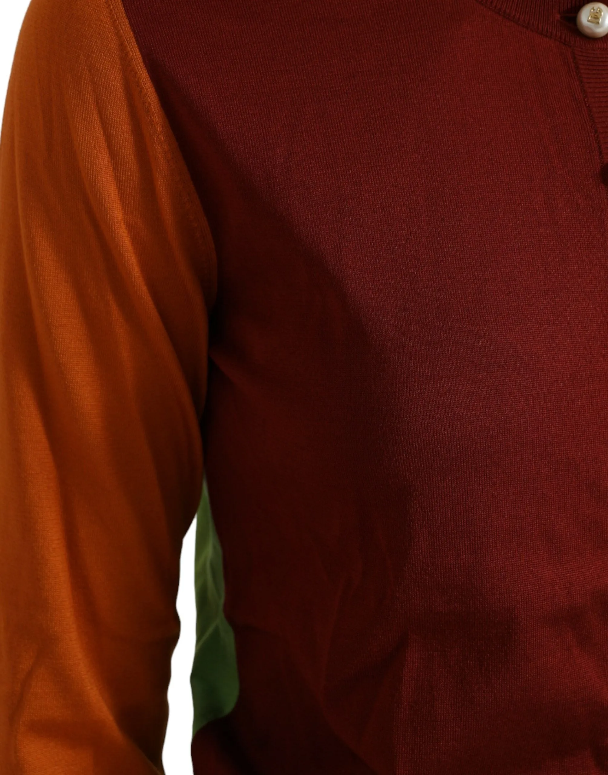 Multicolor Silk Crewneck Cardigan Sweater sold by Lord & Taylor product image thumbnail 5