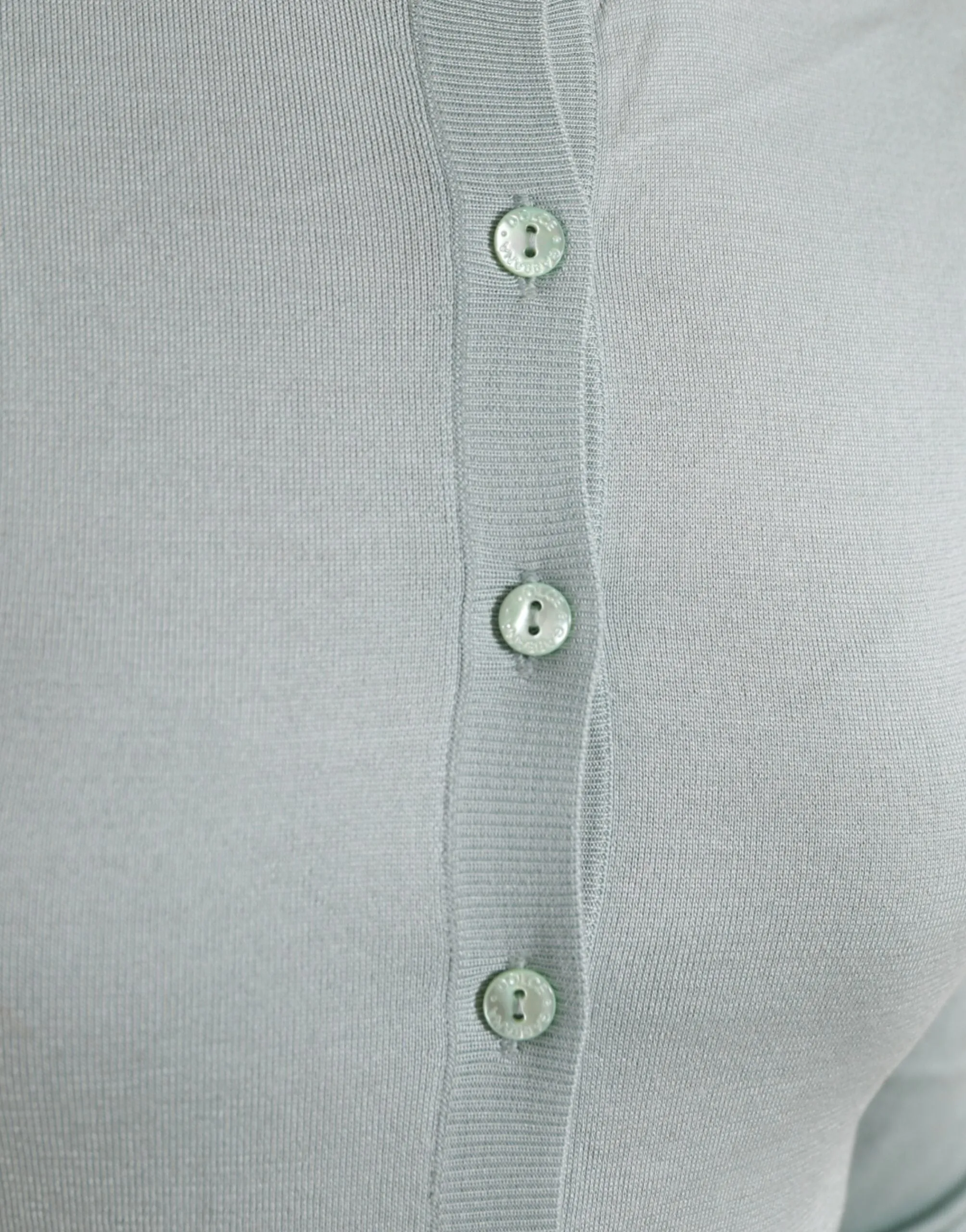 Light Blue Silk Crew Neck Cardigan Sweater sold by Lord & Taylor product image thumbnail 5