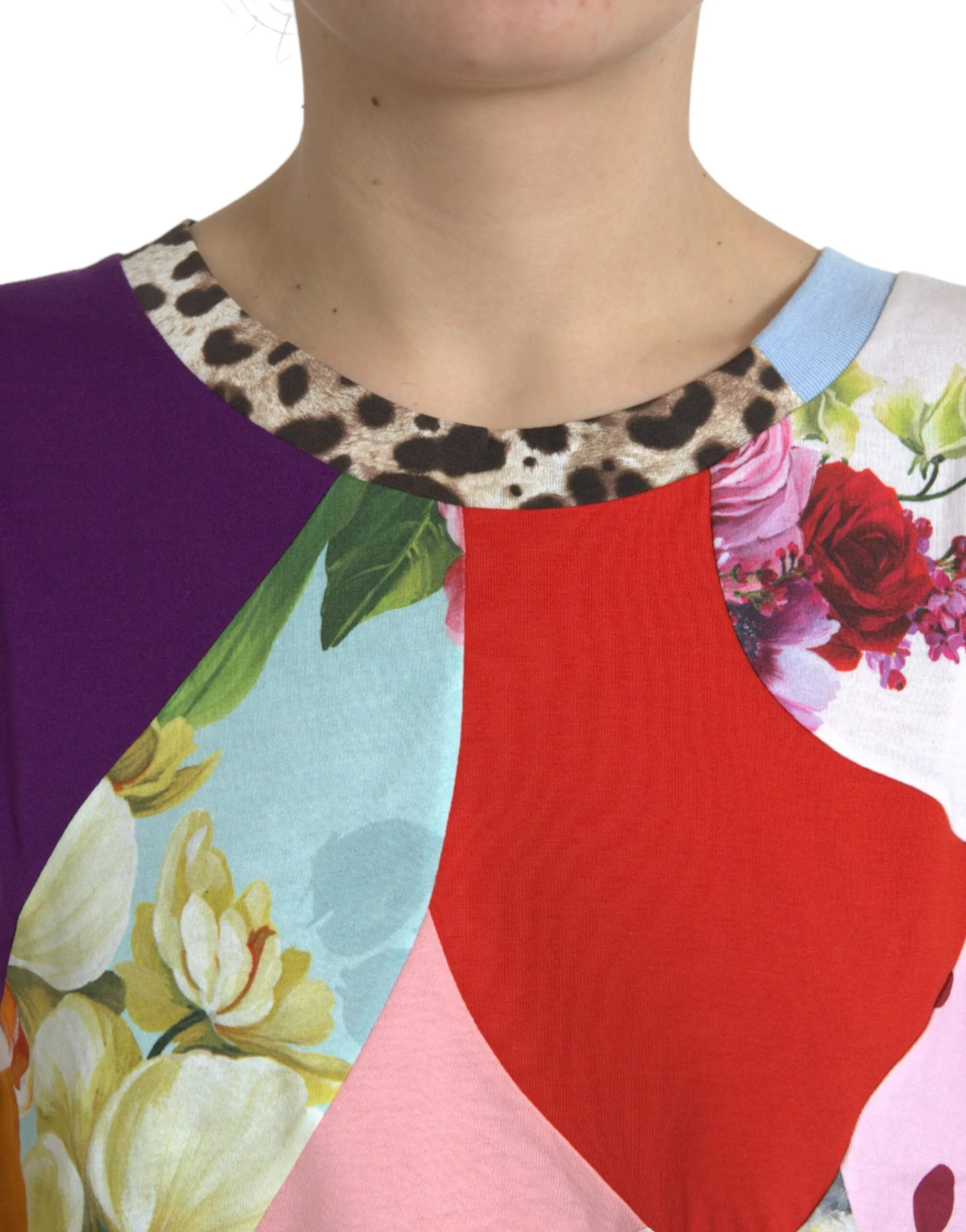 Multicolor Patchwork Cotton Silk Blouse Top sold by Lord & Taylor product image thumbnail 4