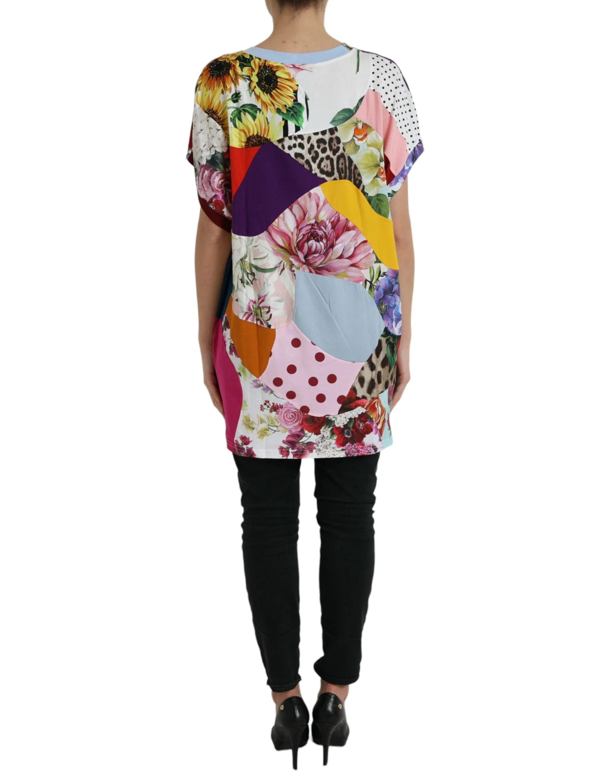 Multicolor Patchwork Cotton Silk Blouse Top sold by Lord & Taylor product image thumbnail 3