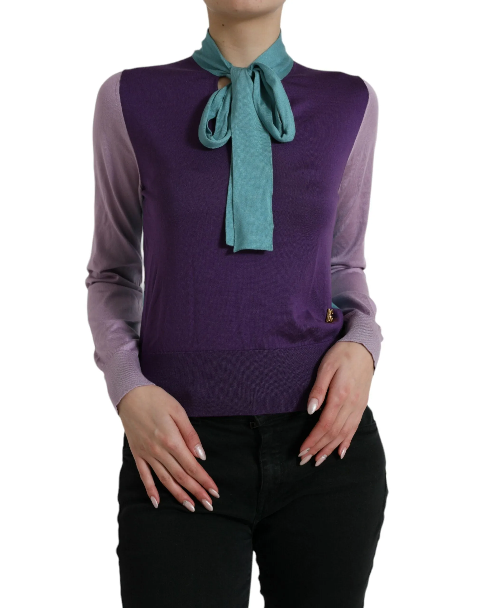 Multicolor Bow Fastening Pullover Sweater sold by Lord & Taylor