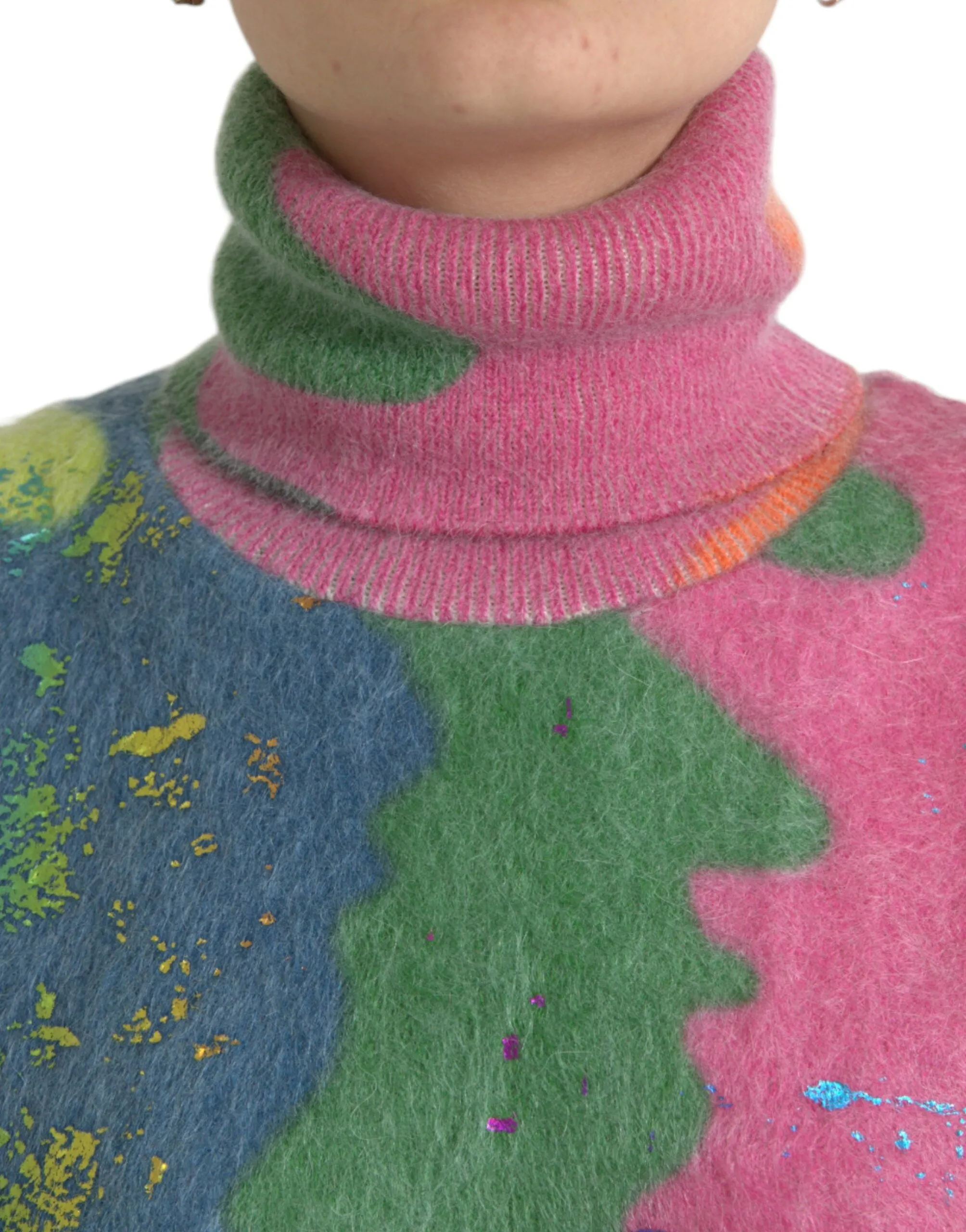 Multicolor Mohair Turtleneck Pullover Sweater sold by Lord & Taylor product image thumbnail 4