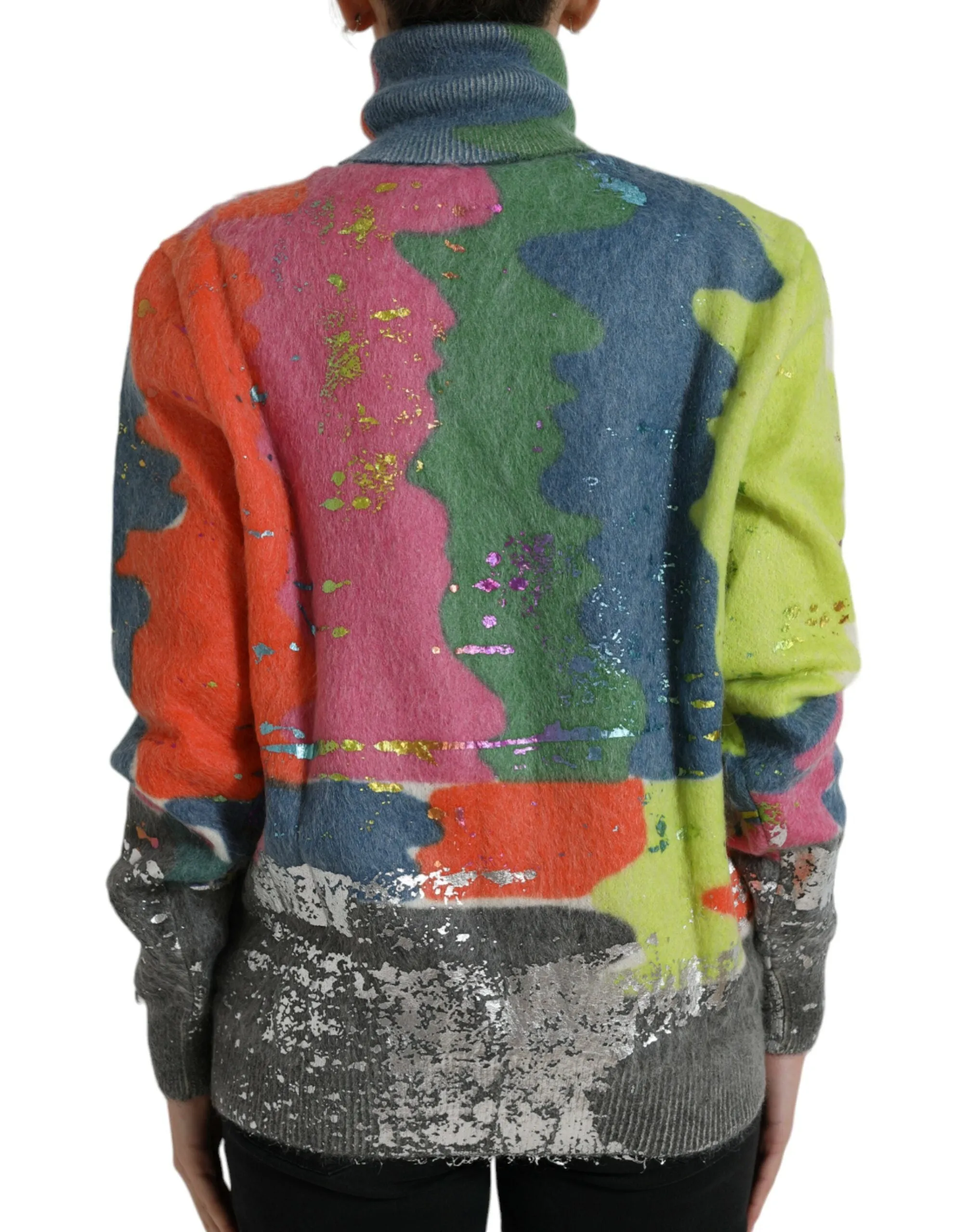 Multicolor Mohair Turtleneck Pullover Sweater sold by Lord & Taylor product image thumbnail 3