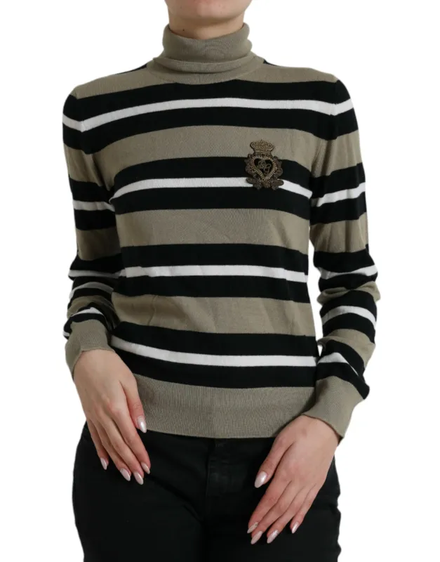 Multicolor Stripe Wool Logo Pullover Sweater sold by Lord & Taylor