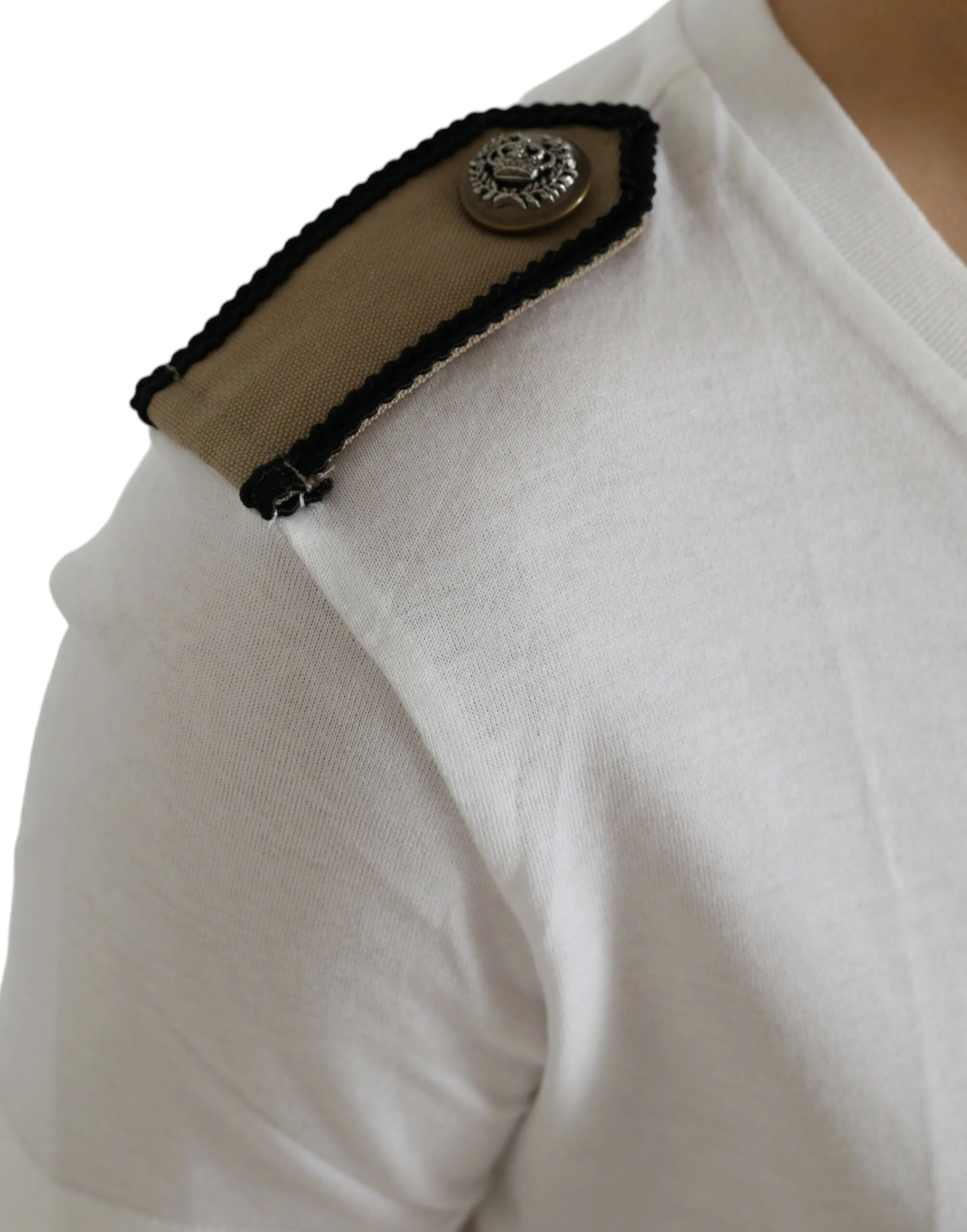 White Black Roses Crewneck Cotton T-shirt sold by Lord & Taylor product image thumbnail 5