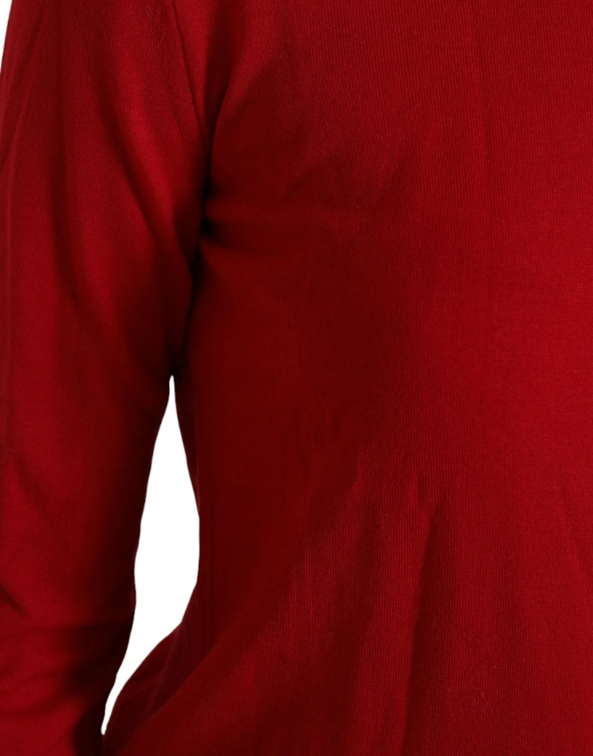 Red Wool Knitted Crew Neck Pullover Sweater sold by Lord & Taylor product image thumbnail 5
