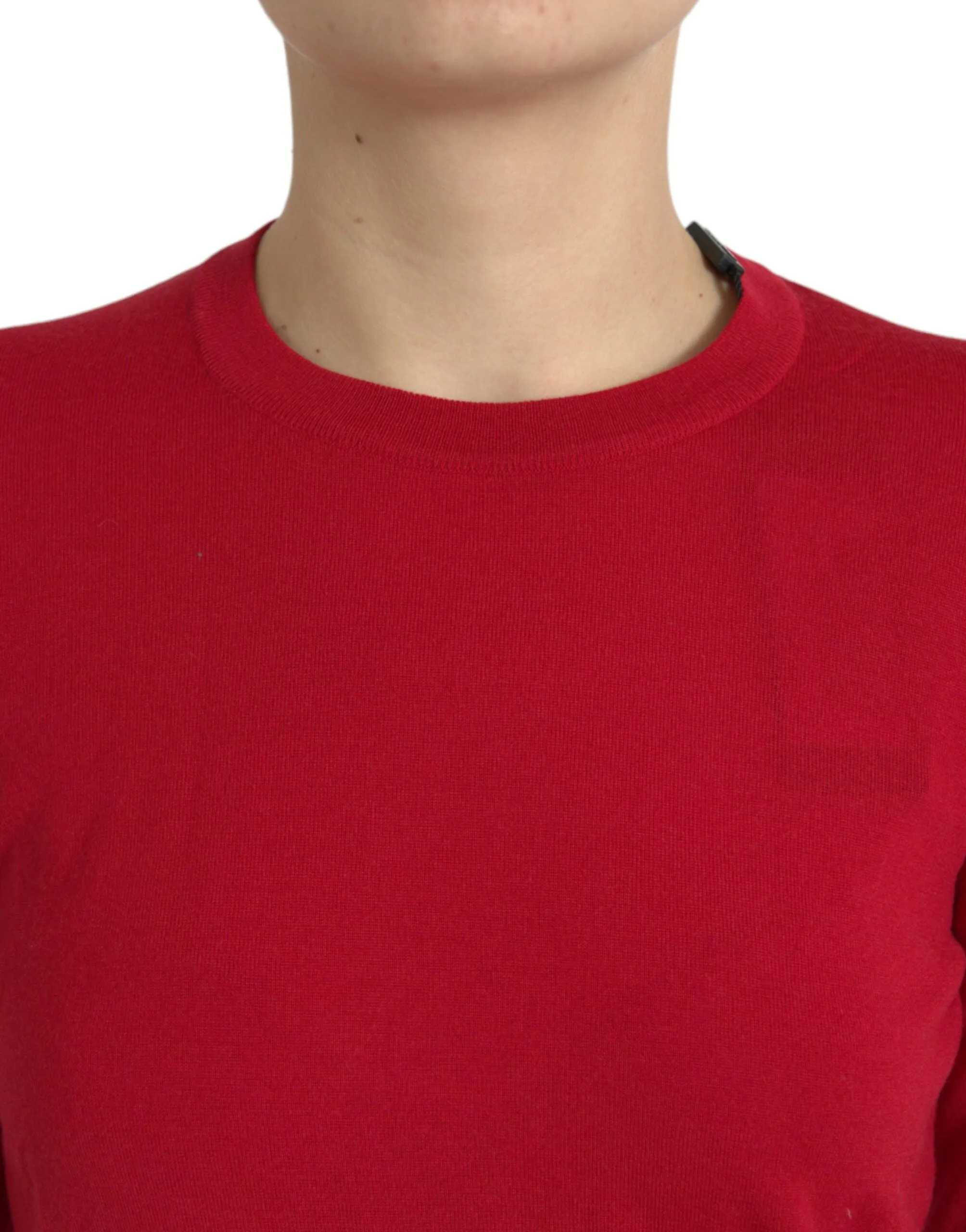 Red Wool Knitted Crew Neck Pullover Sweater sold by Lord & Taylor product image thumbnail 4