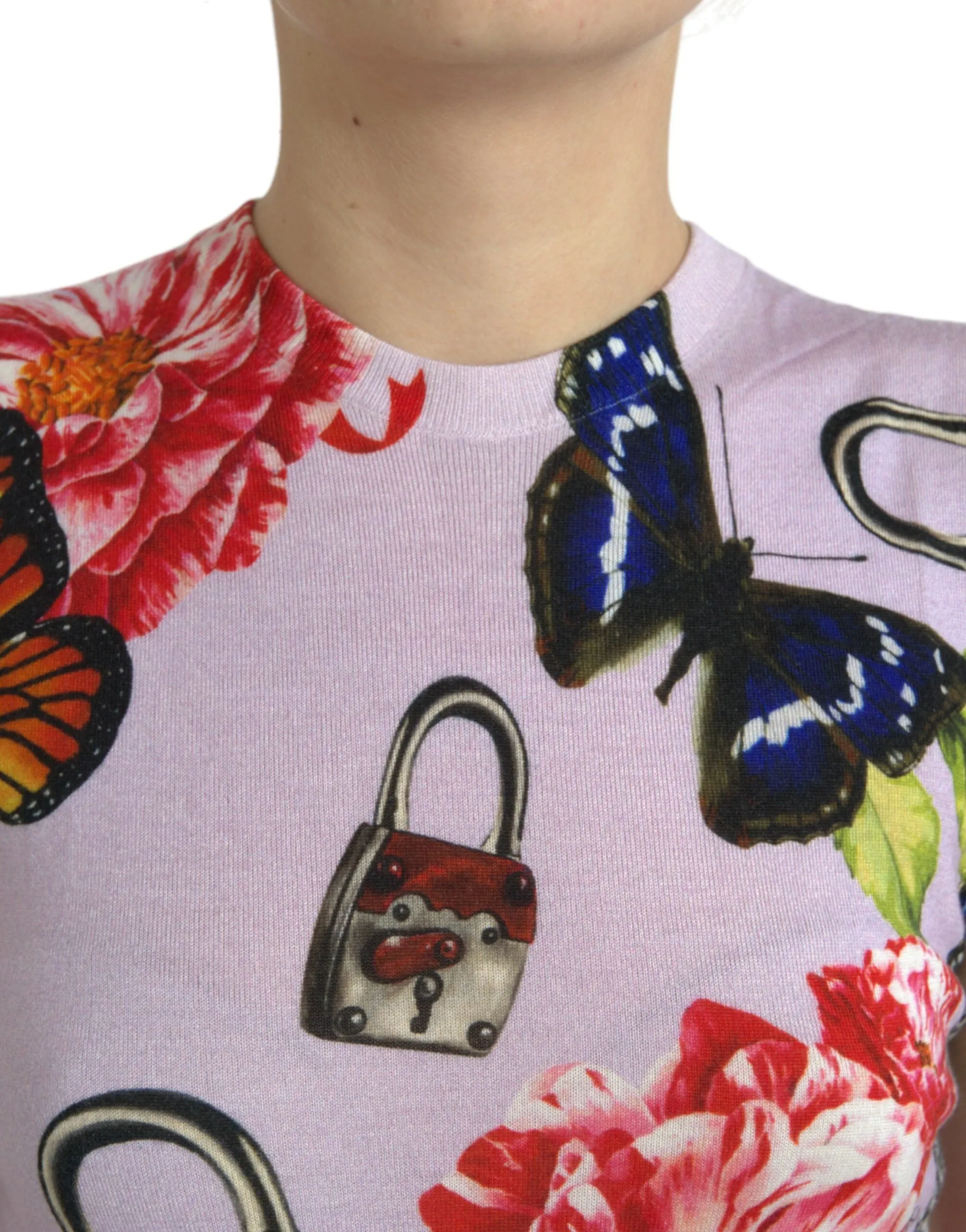 Multicolor Floral Padlock Butterfly Tank Top sold by Lord & Taylor product image thumbnail 4