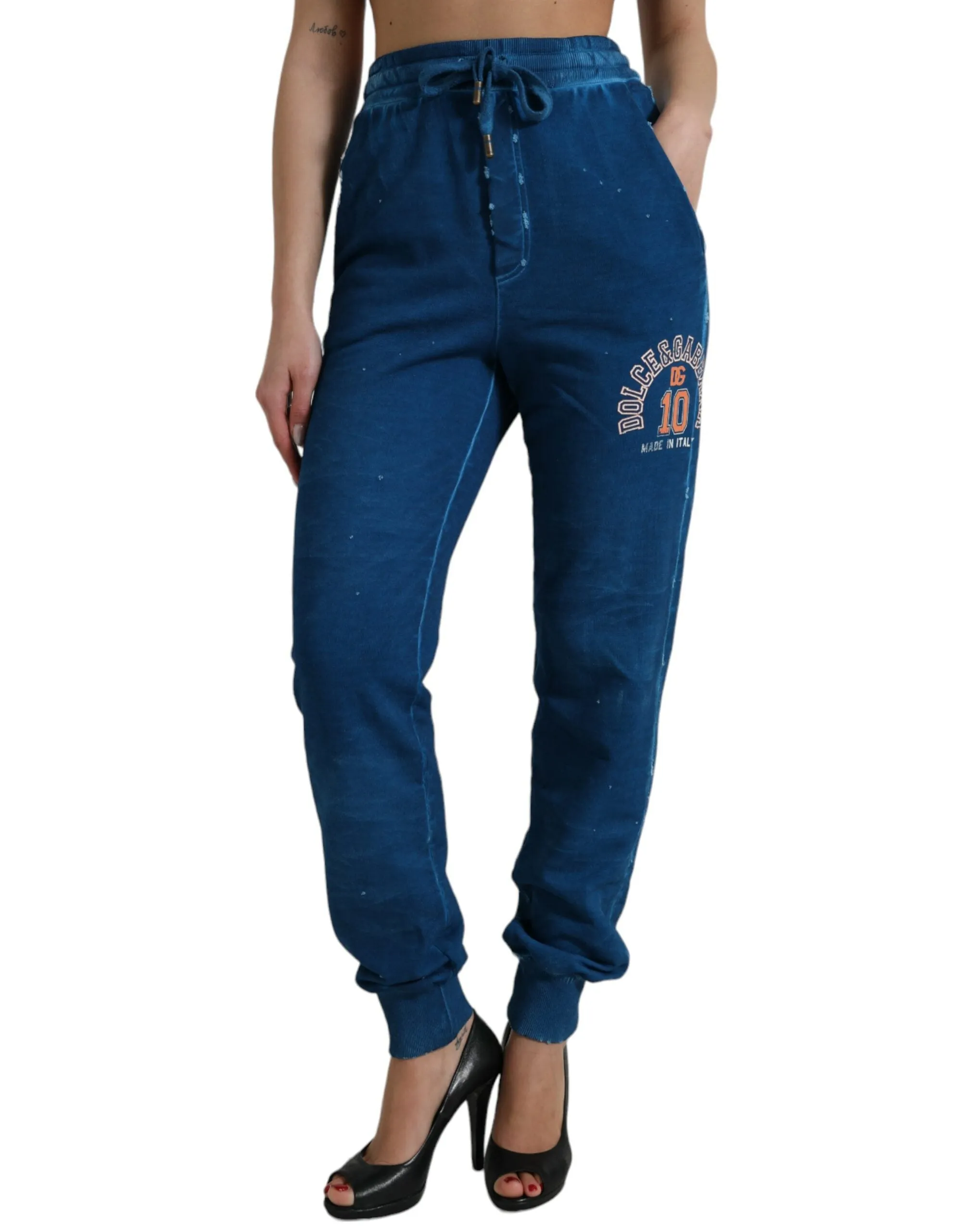 Blue Logo Cotton Jogger Sweatpants Pants sold by Lord & Taylor