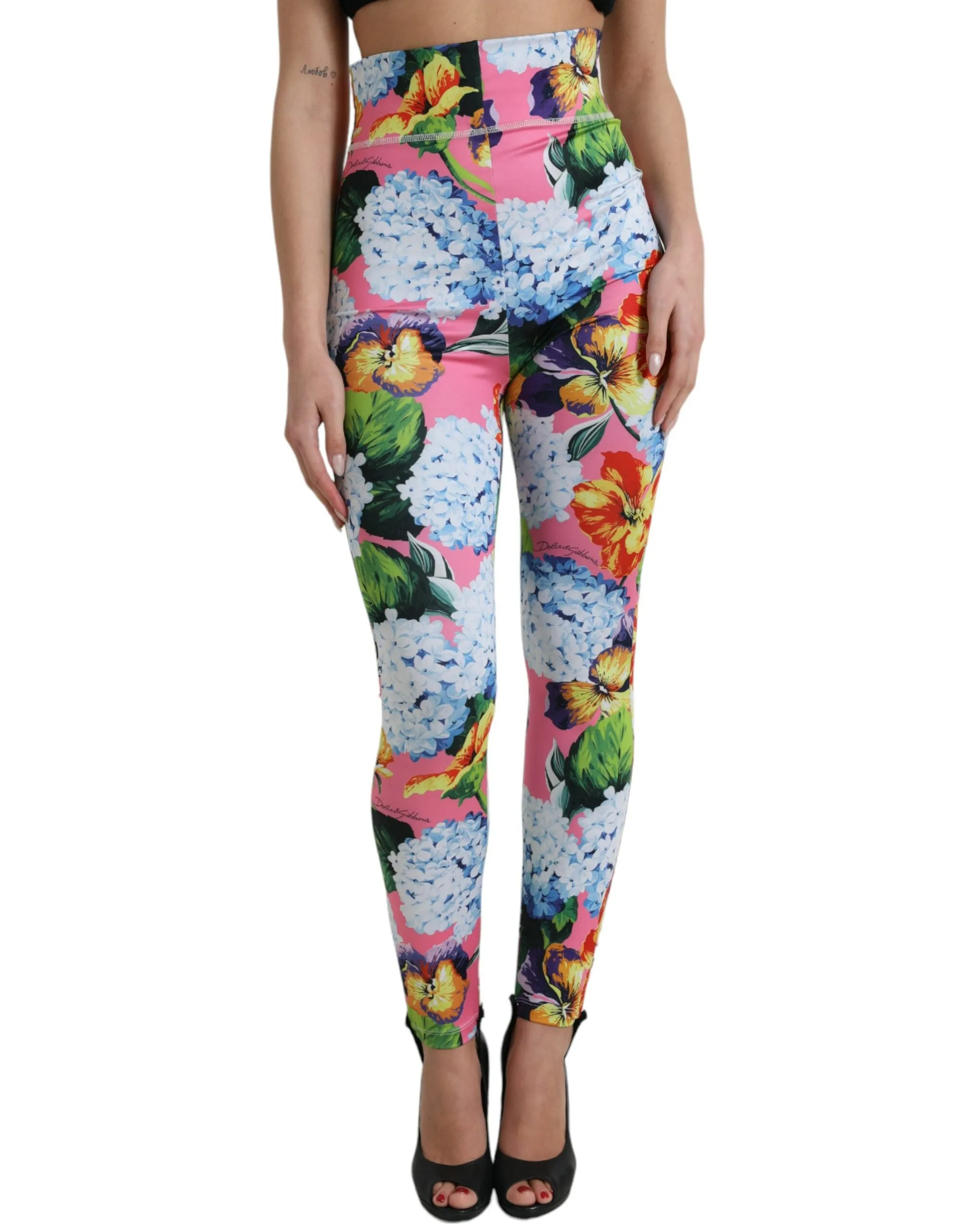 Multicolor Floral High Waist Leggings Pants sold by Lord & Taylor