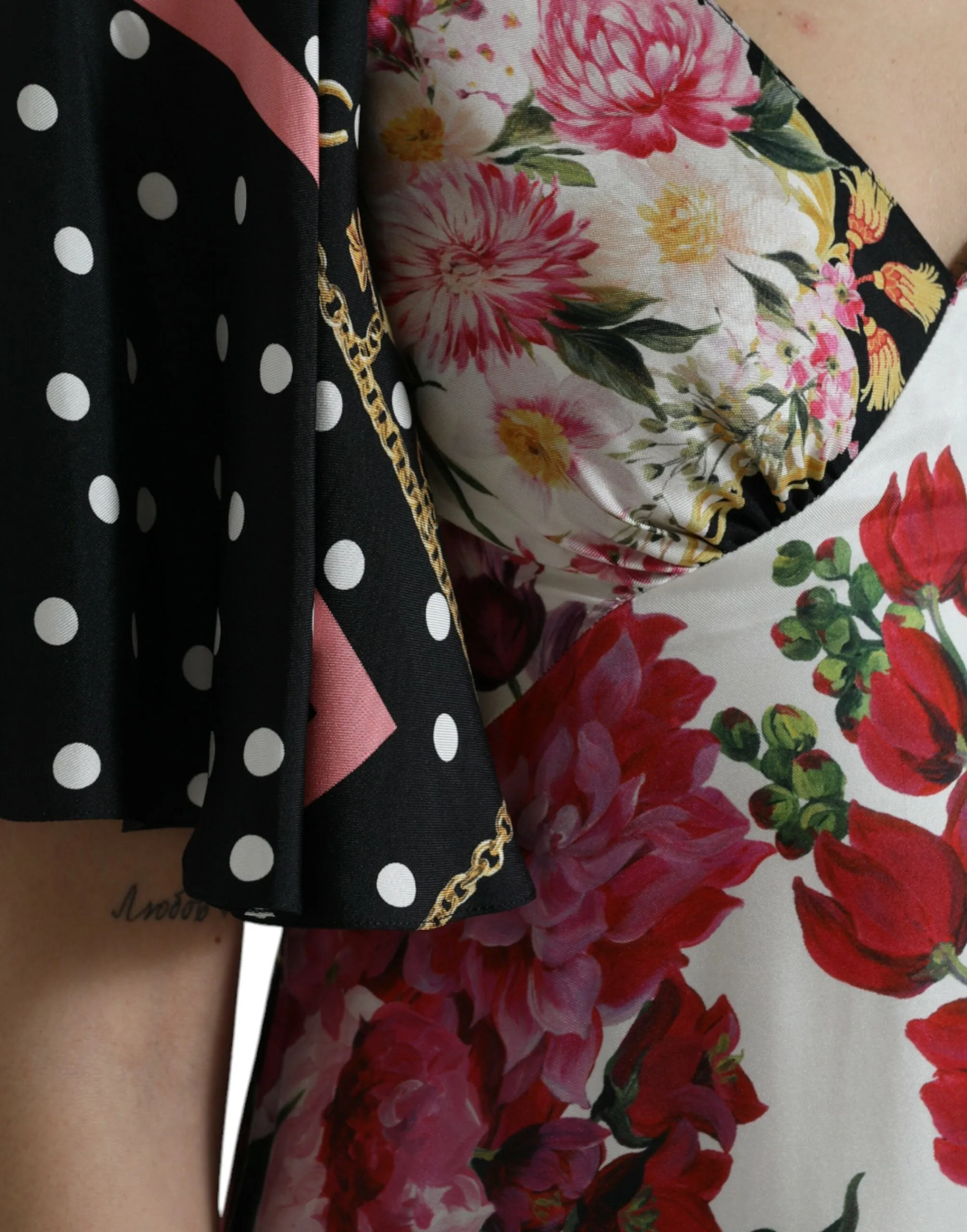 Multicolor Floral Print Silk Twill Gown Dress sold by Lord & Taylor product image thumbnail 5