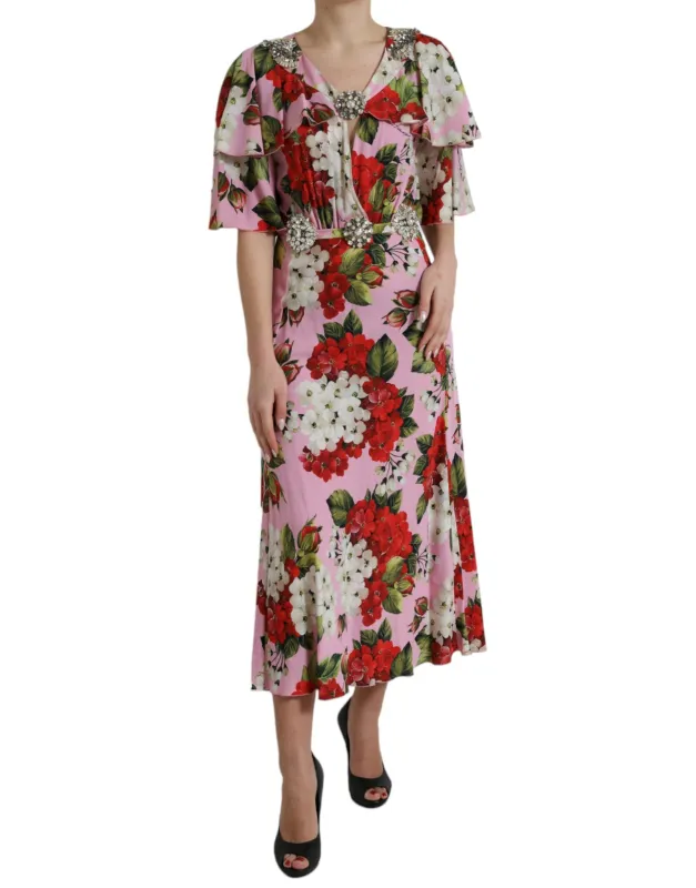 Multicolor Floral Crystal Embellished A-line Dress sold by Lord & Taylor