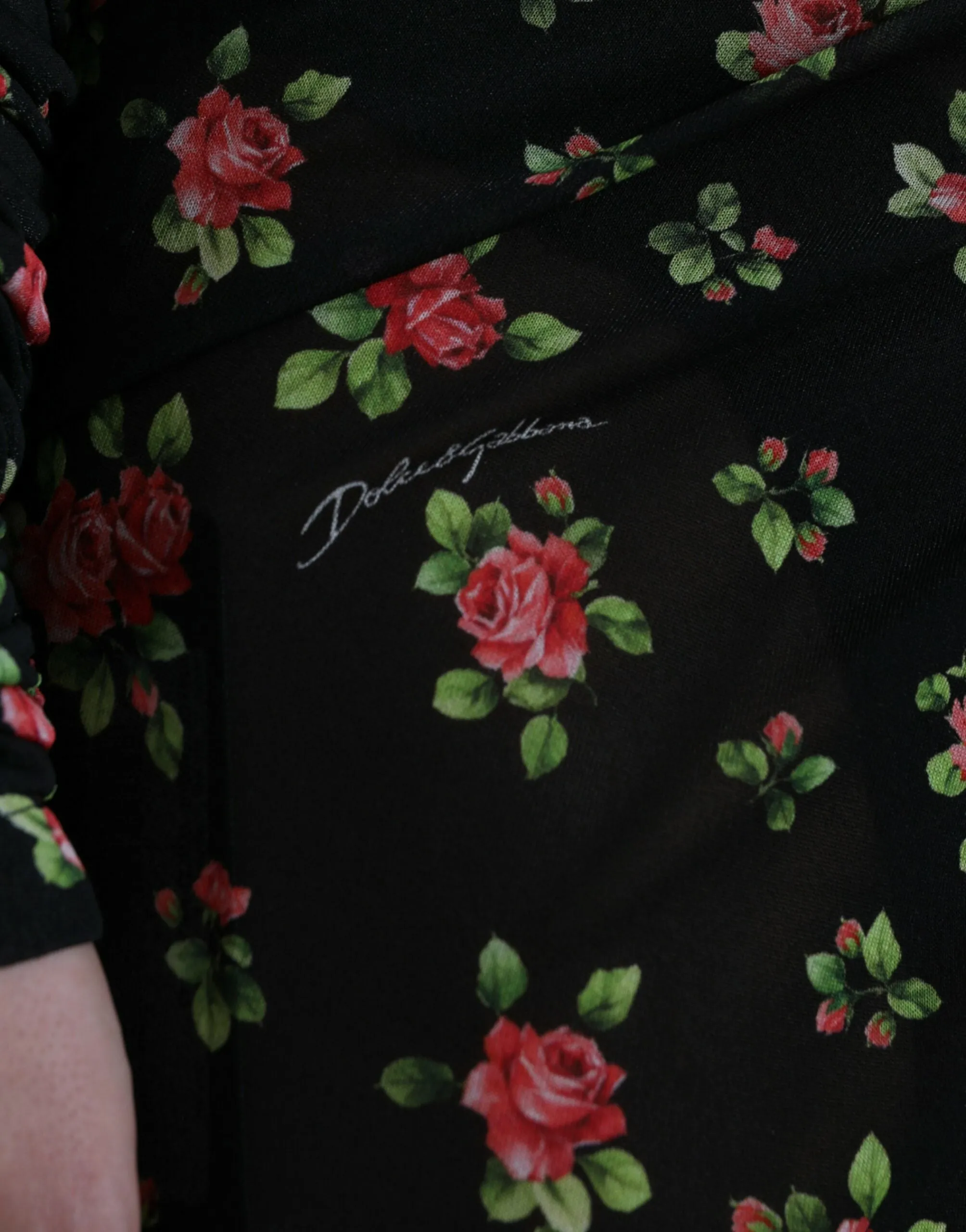Black Floral Cut Out Sheath Long Maxi Dress sold by Lord & Taylor product image thumbnail 5