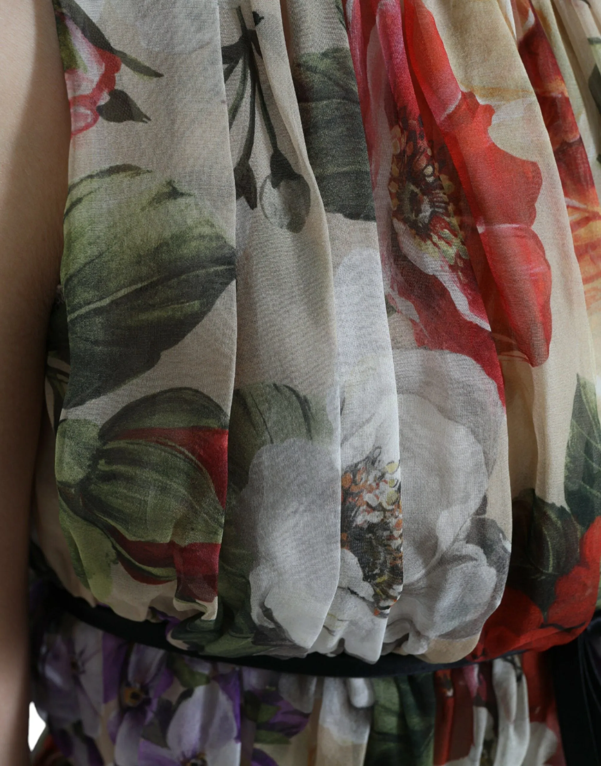 Beige Floral Sleeveless A-line Mini Dress sold by Lord & Taylor product image thumbnail 5