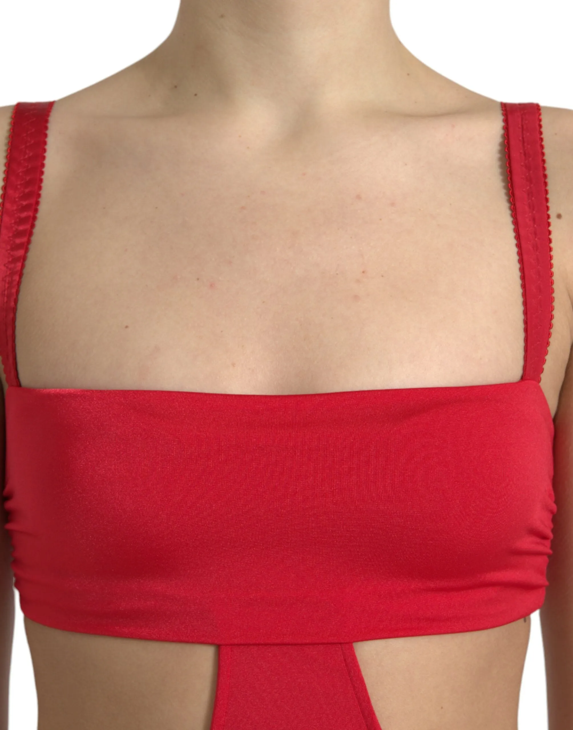 Red Cutout Nylon Sheath Sleeveless Mini Dress sold by Lord & Taylor product image thumbnail 4