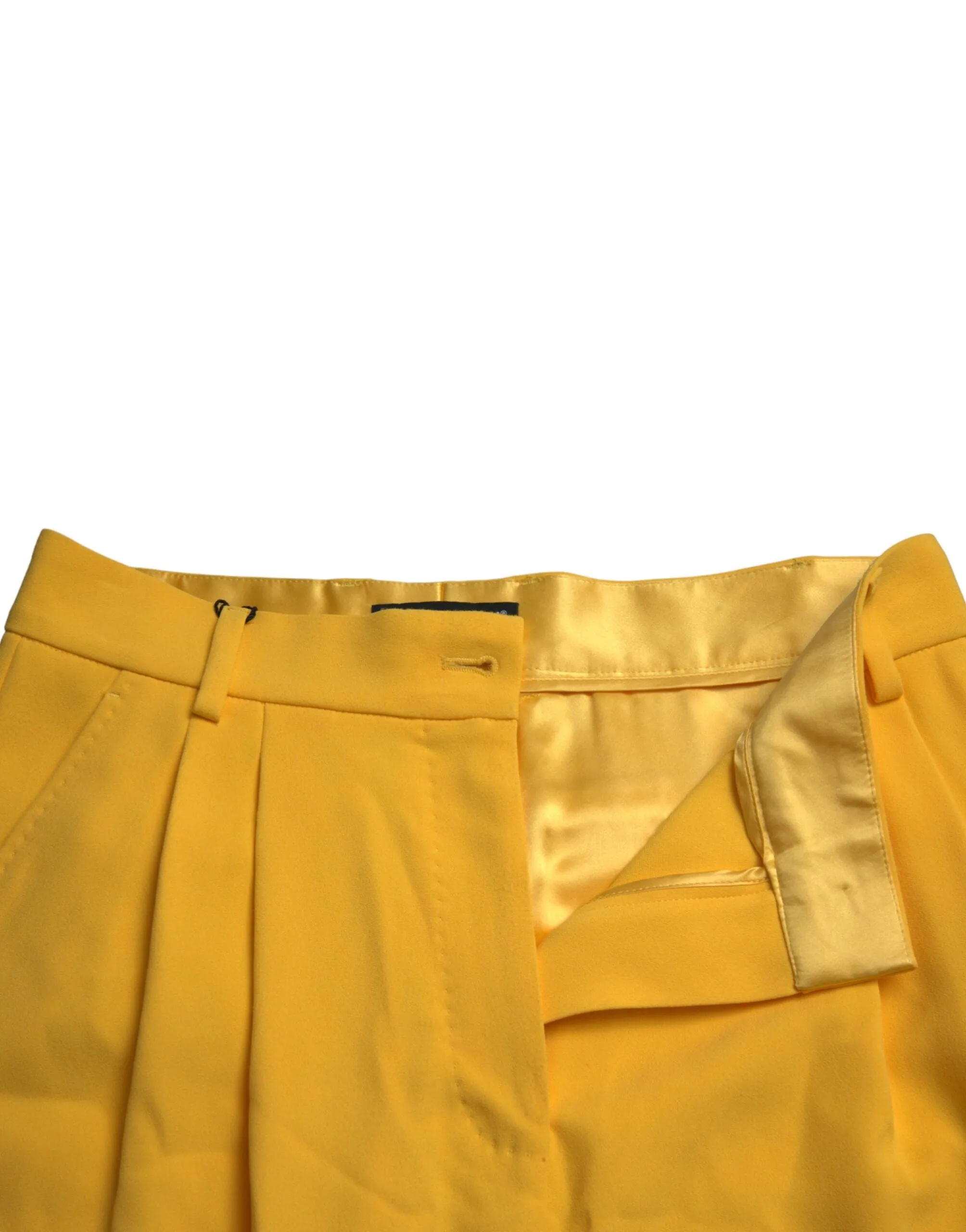 Yellow Viscose High Waist Bermuda Shorts sold by Lord & Taylor product image thumbnail 5