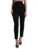 Black Wool High Waist Tapered Pants sold by Lord & Taylor