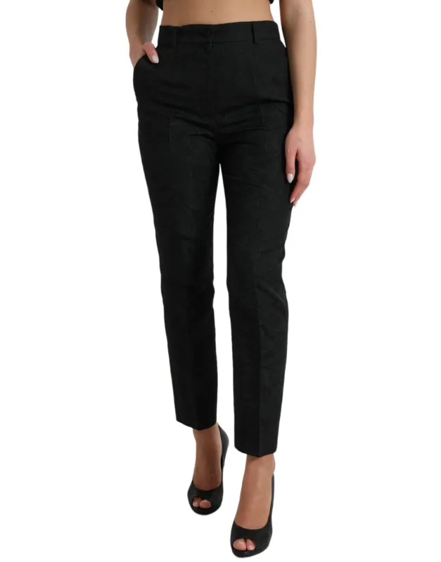 Black Polyester High Waist Tapered Pants sold by Lord & Taylor