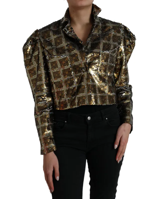 Multicolor Polyester Sequined Cropped Jacket sold by Lord & Taylor