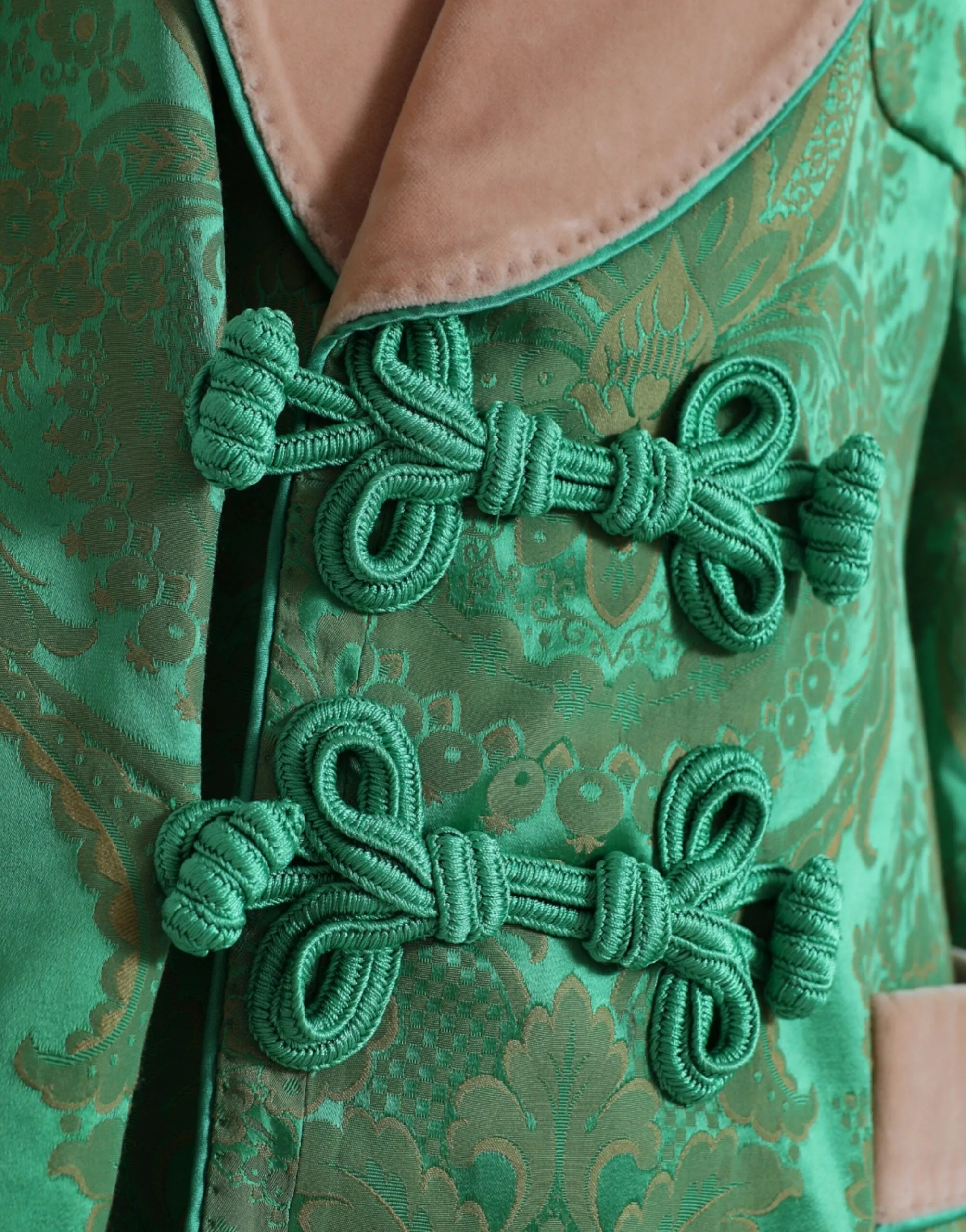 Green Floral Double Breasted Coat Jacket sold by Lord & Taylor product image thumbnail 5