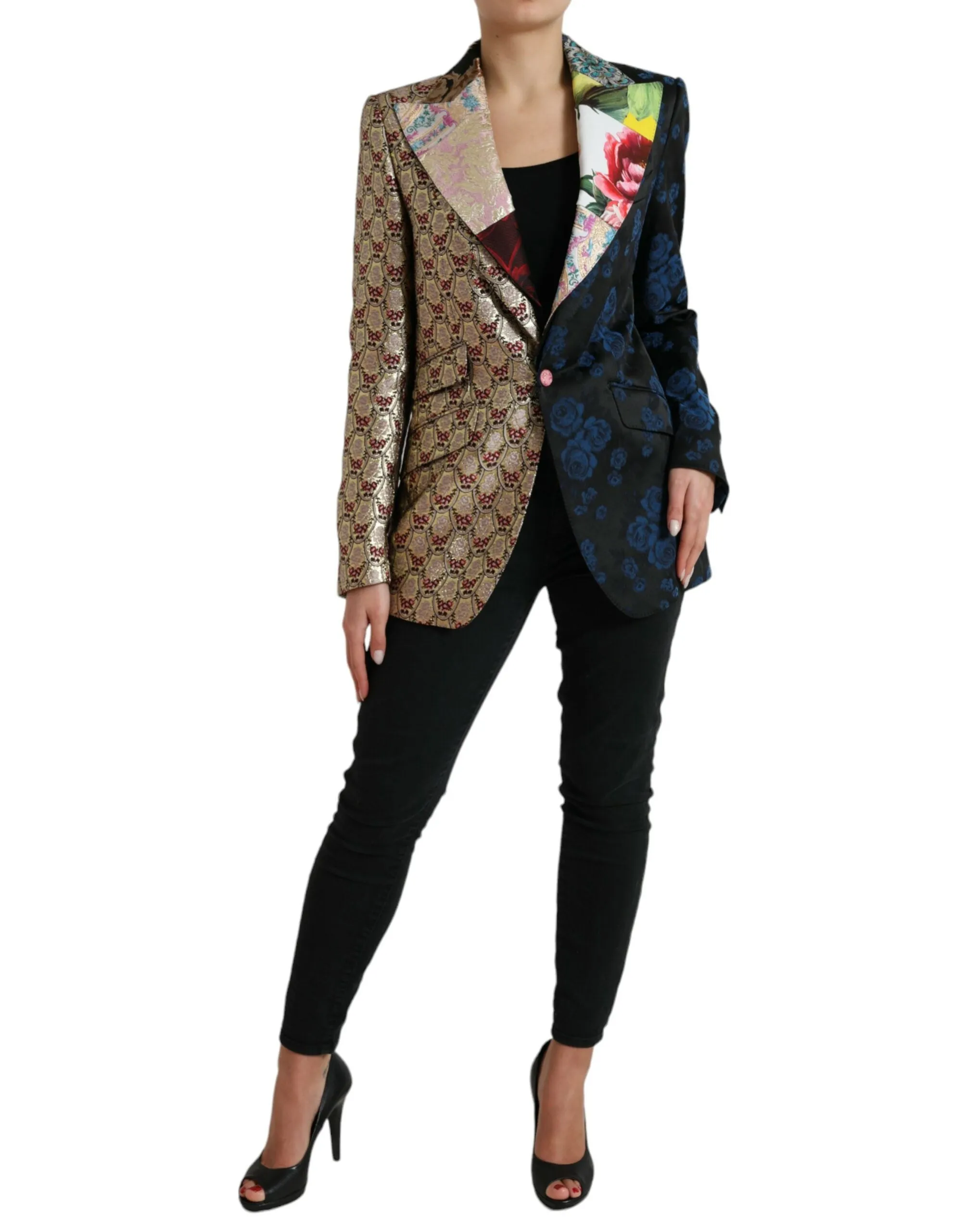 Multicolor Floral Patchwork Jacquard Jacket sold by Lord & Taylor product image thumbnail 2