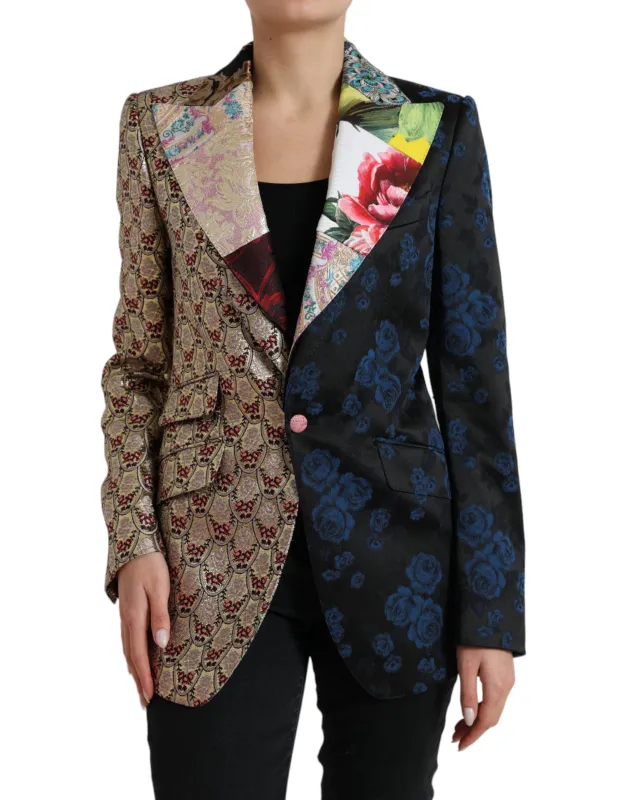 Multicolor Floral Patchwork Jacquard Jacket sold by Lord & Taylor