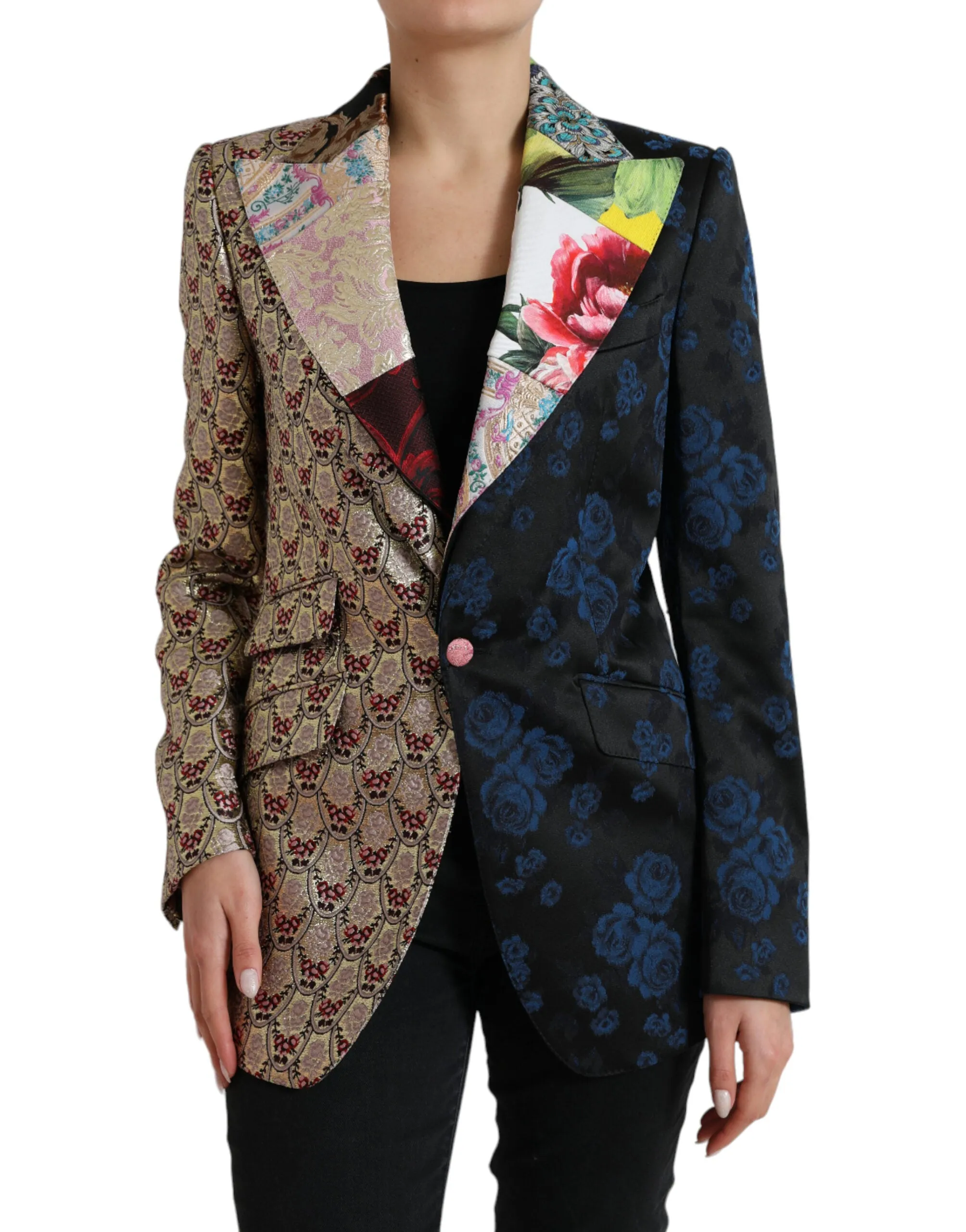 Multicolor Floral Patchwork Jacquard Jacket sold by Lord & Taylor