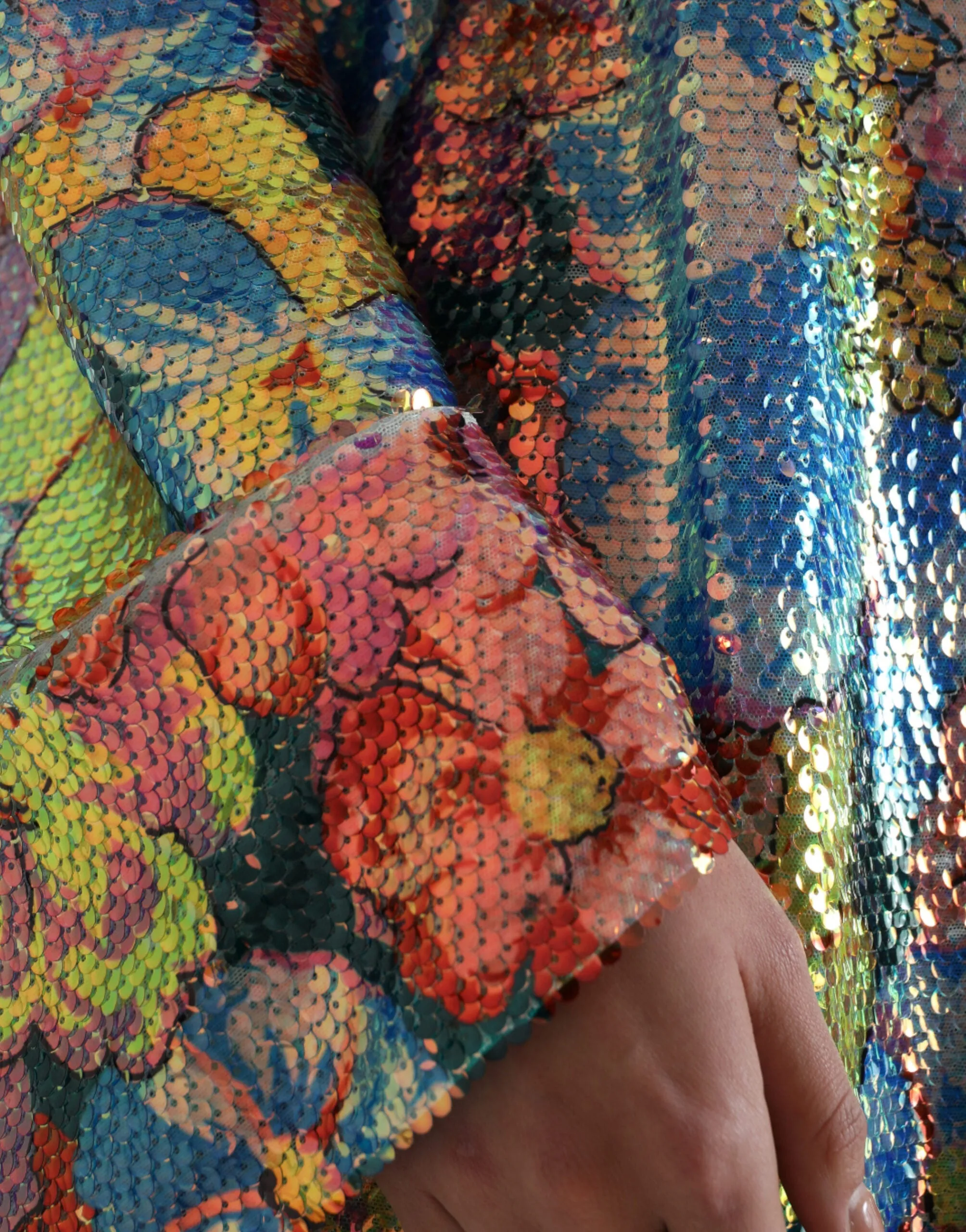 Multicolor Floral Sequined Shift Mini Dress sold by Lord & Taylor product image thumbnail 5