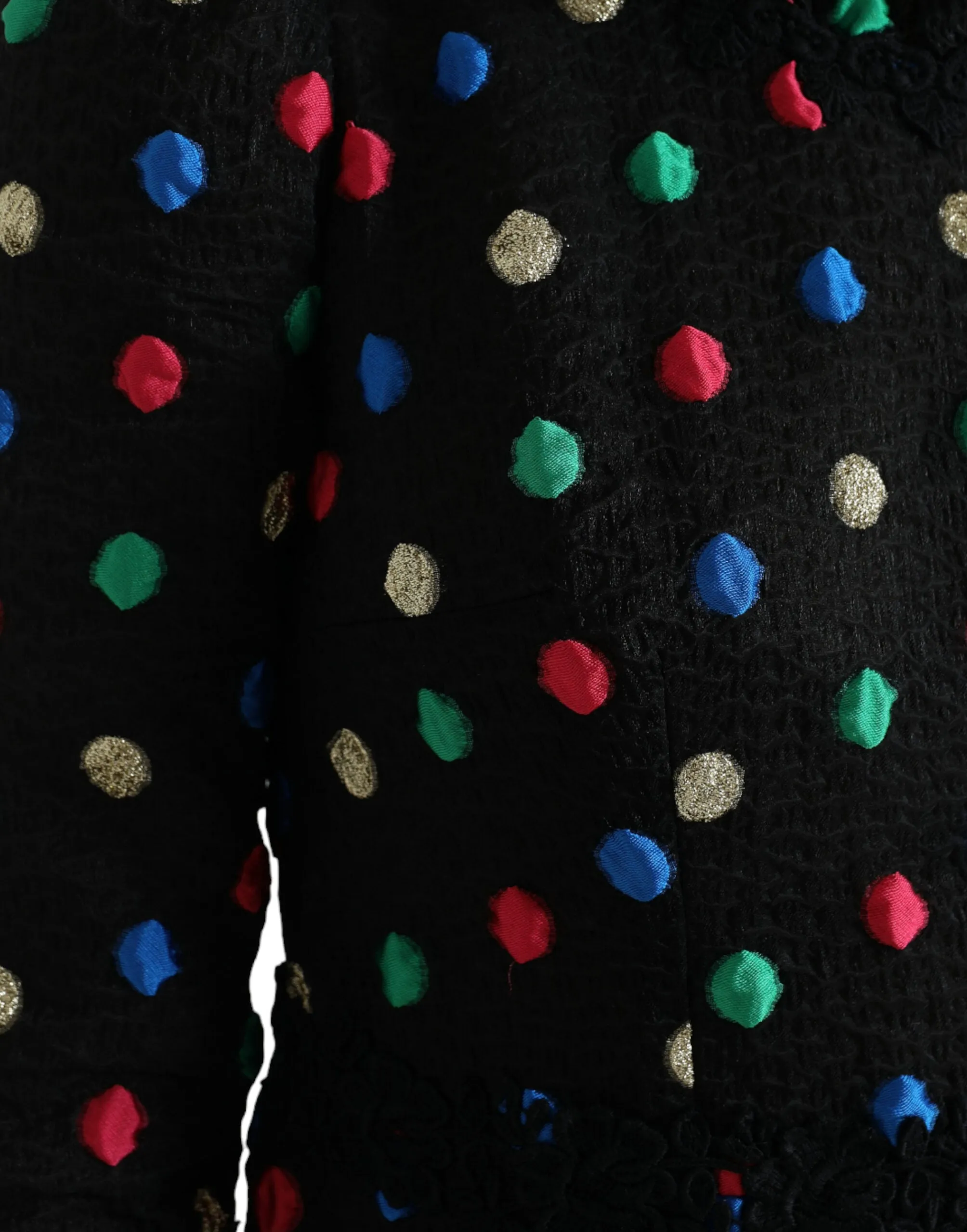 Black Polka Dot Ruffle Cotton Midi Dress sold by Lord & Taylor product image thumbnail 5