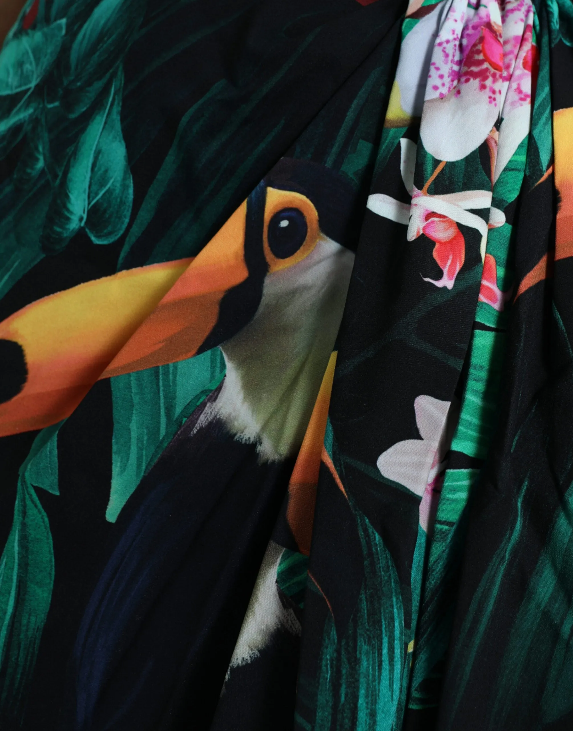 Green Tropical Jungle Print One Shoulder Midi Dress sold by Lord & Taylor product image thumbnail 5