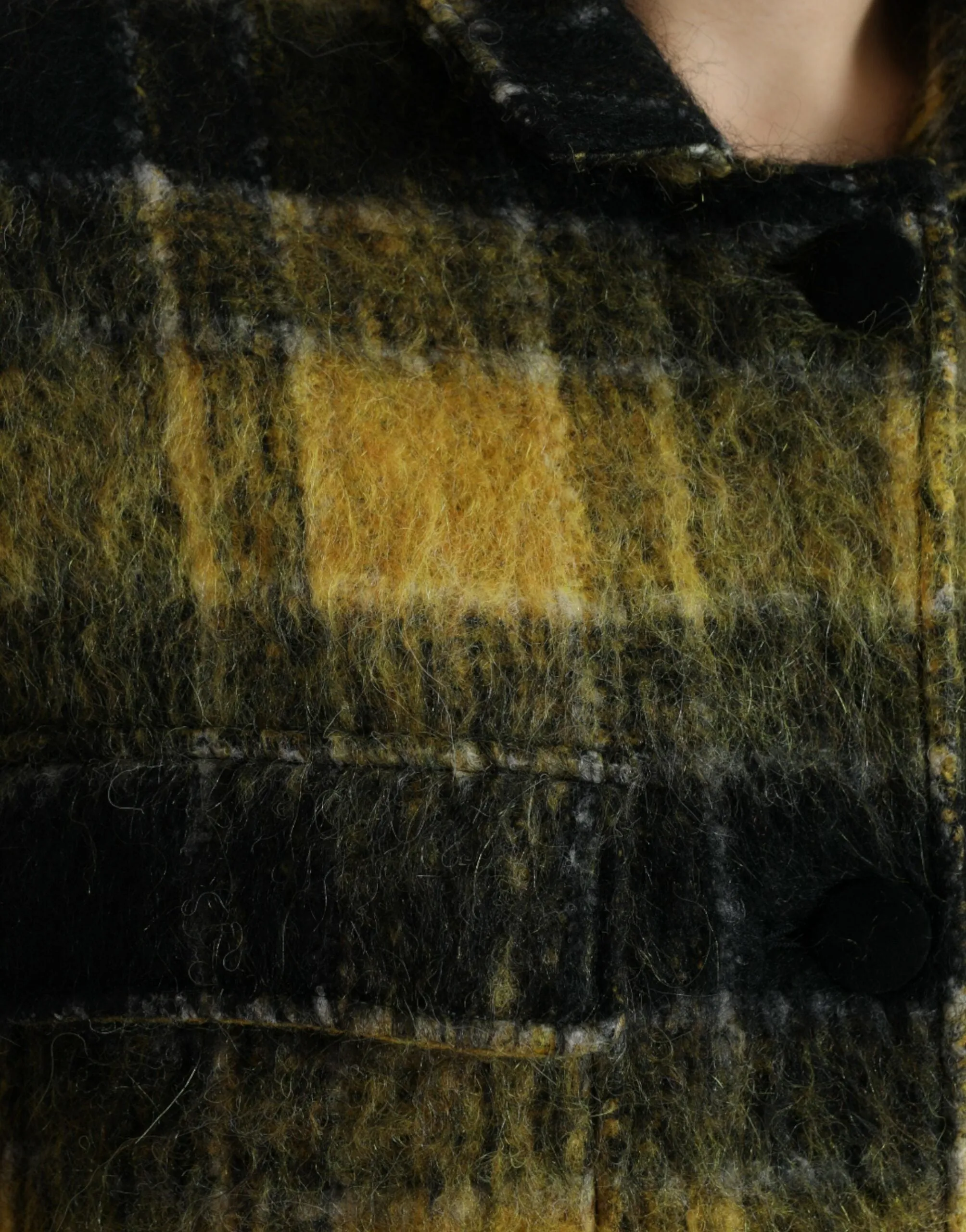 Yellow Plaid Long Sleeve Casual Coat Jacket sold by Lord & Taylor product image thumbnail 5