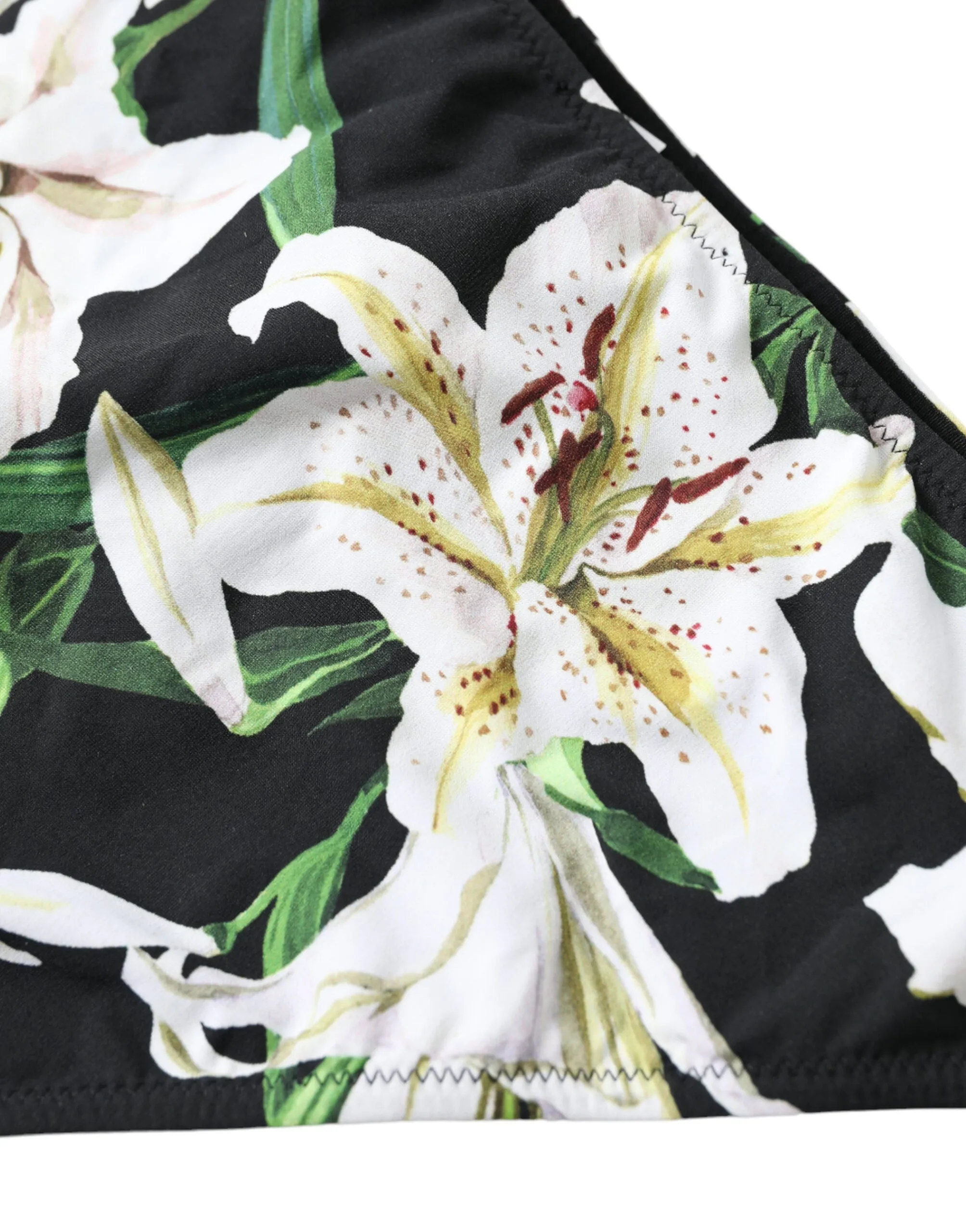Black Lily Print Swimwear Bottom Beachwear Bikini sold by Lord & Taylor product image thumbnail 4