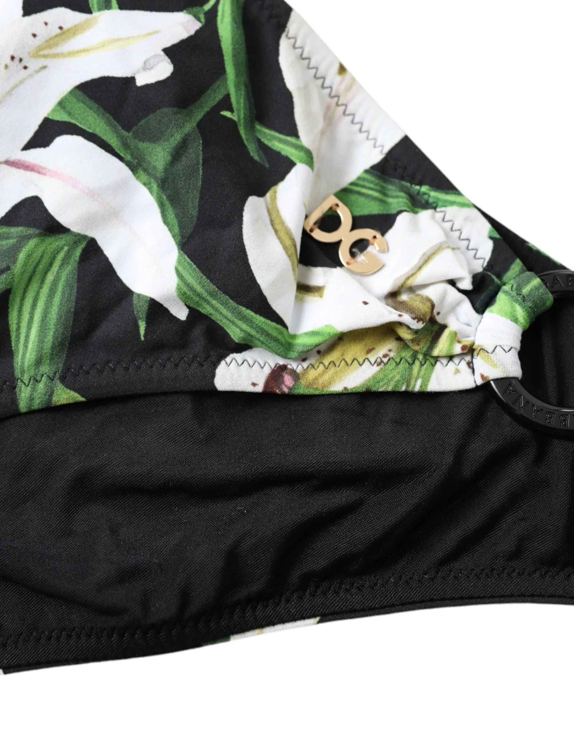 Black Lily Print Swimwear Bottom Beachwear Bikini sold by Lord & Taylor product image thumbnail 2