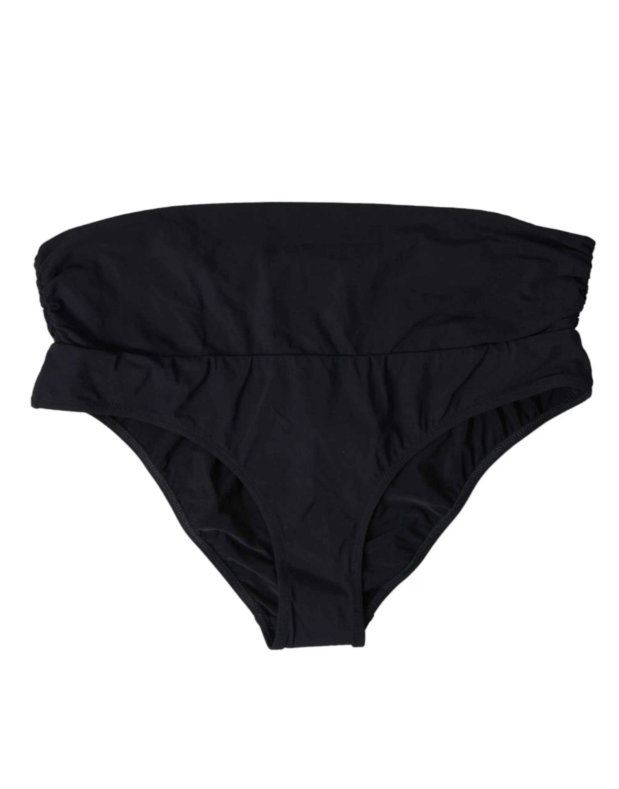Black Nylon Stretch Swimwear Slip Bottom Bikini sold by Lord & Taylor
