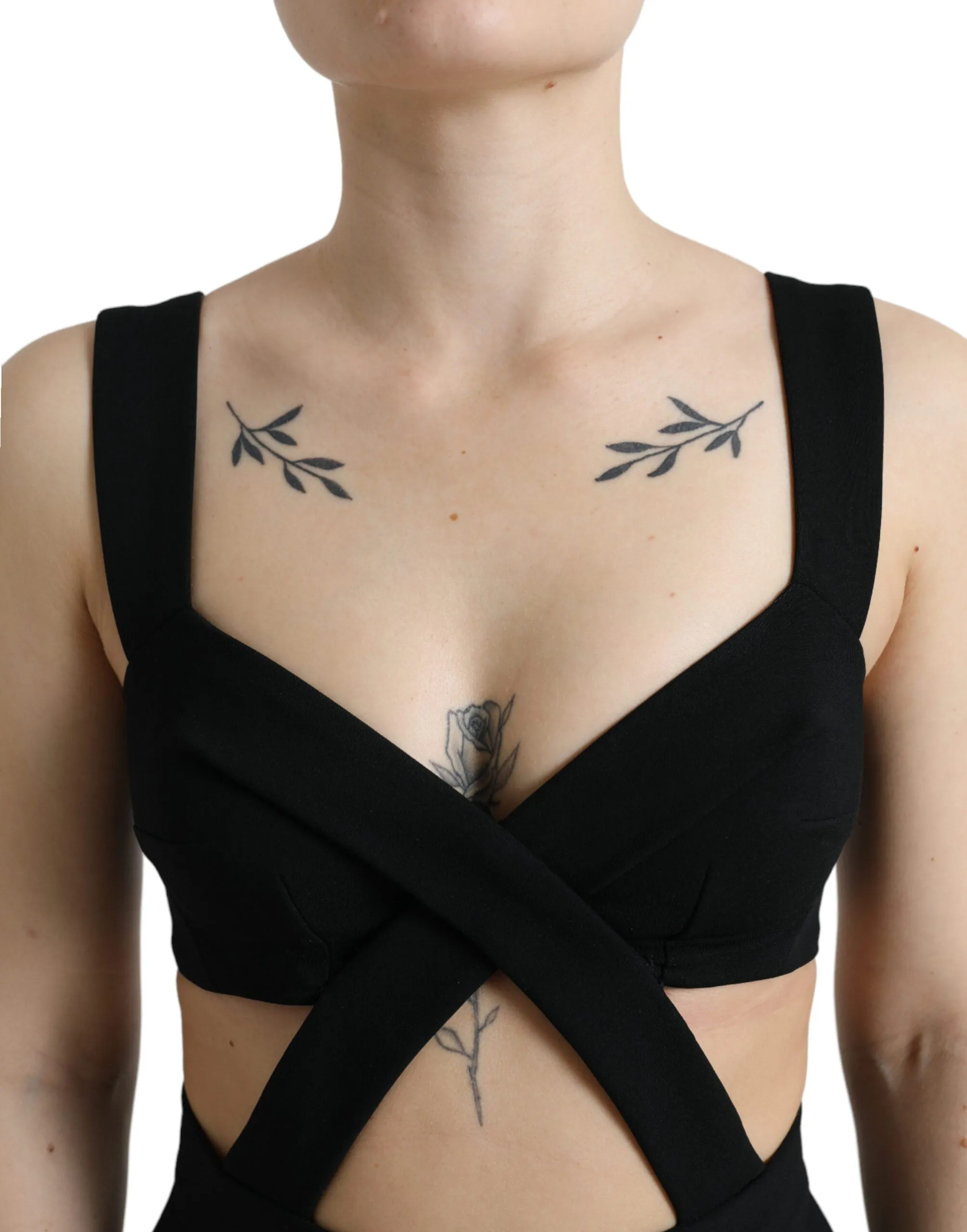 Black Cut Out Sleeveless Bodycon Midi Dress sold by Lord & Taylor product image thumbnail 4