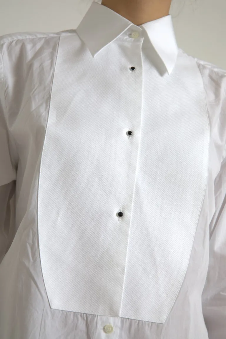 Cotton Collared Long Sleeves Shirt White sold by Lord & Taylor product image thumbnail 4