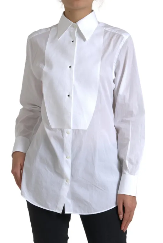 Cotton Collared Long Sleeves Shirt White sold by Lord & Taylor